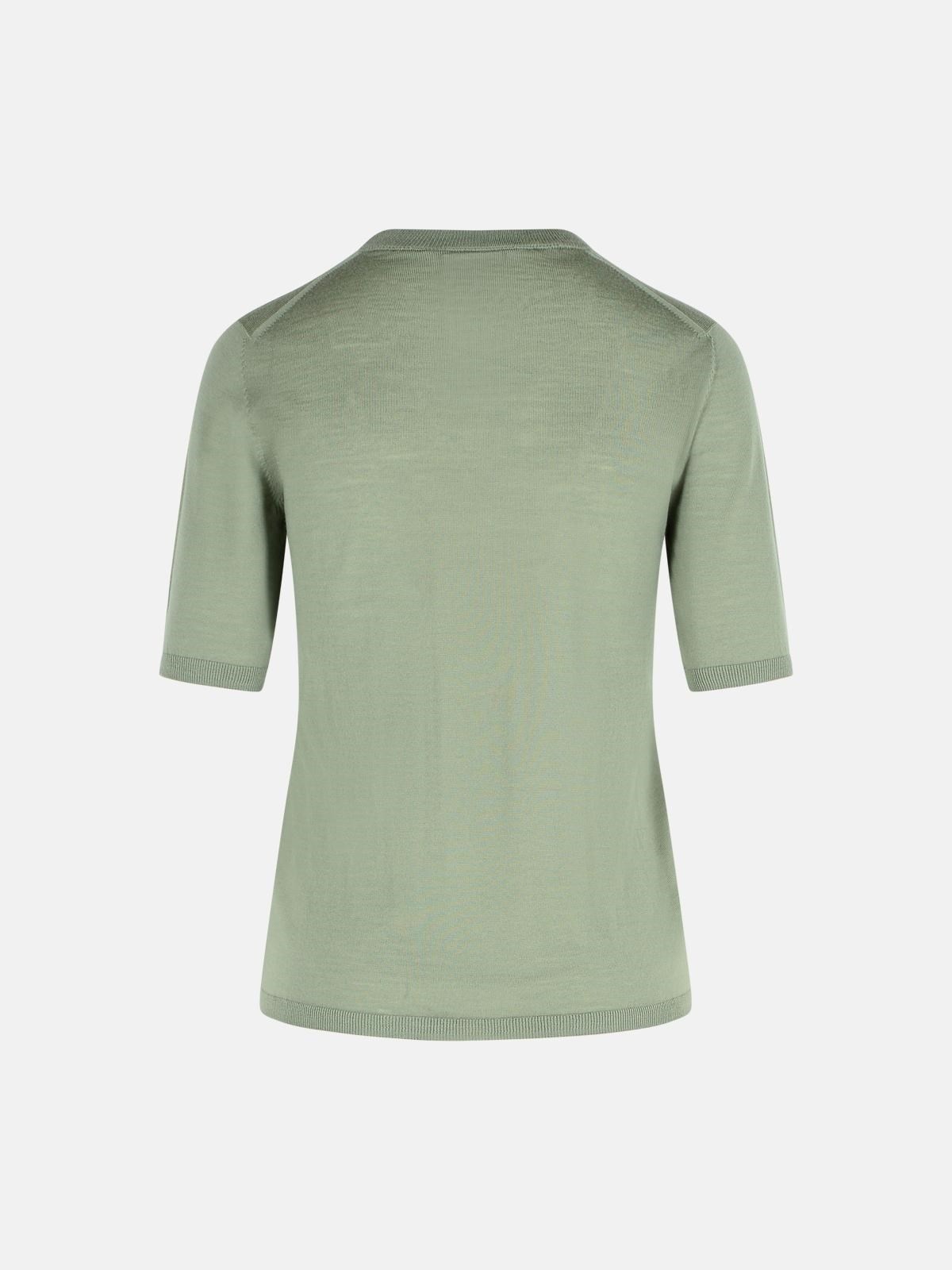 'GERICO' GREEN VIRGIN WOOL SWEATER - 3