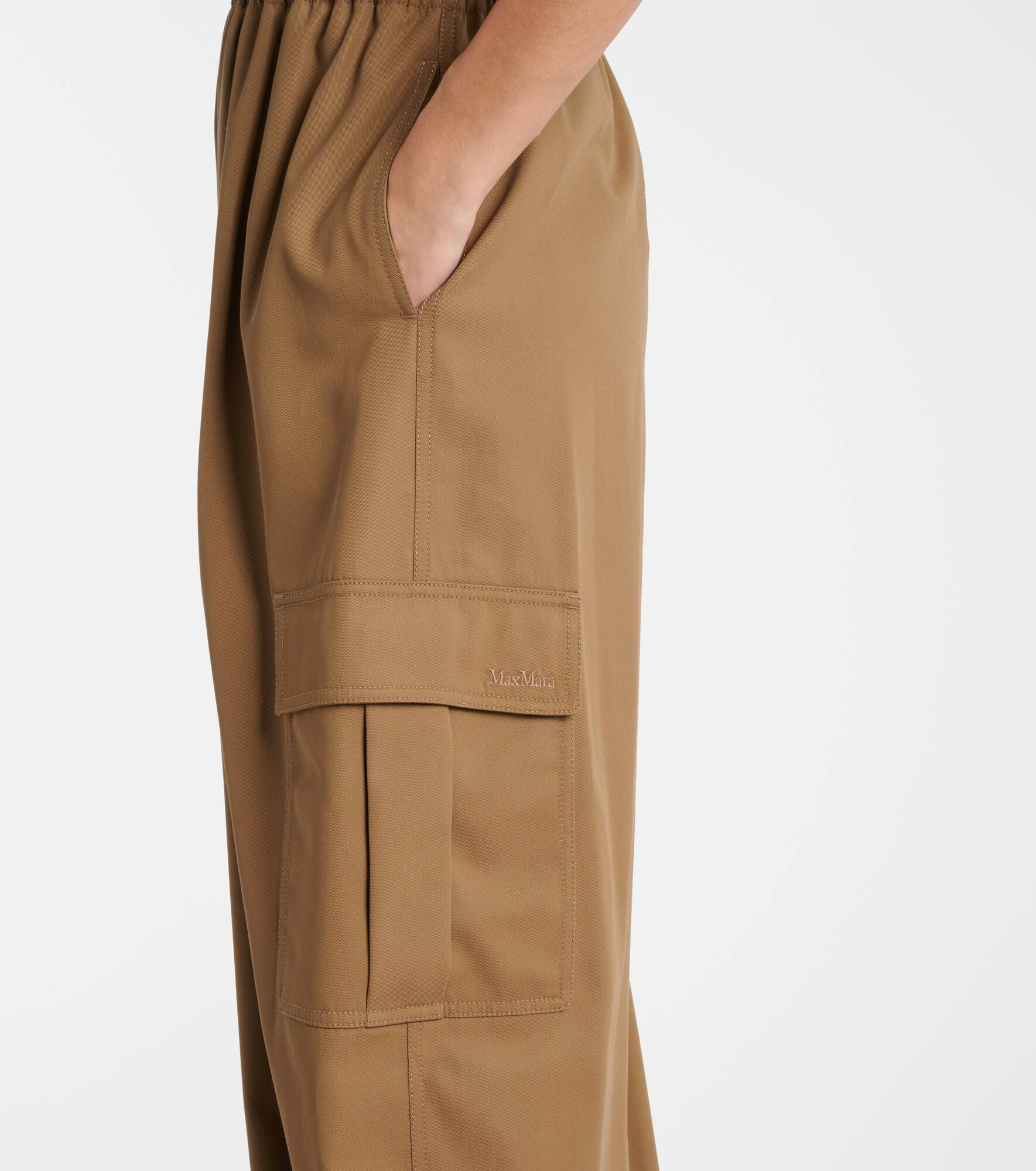 Glauco cotton twill tapered pants - 5