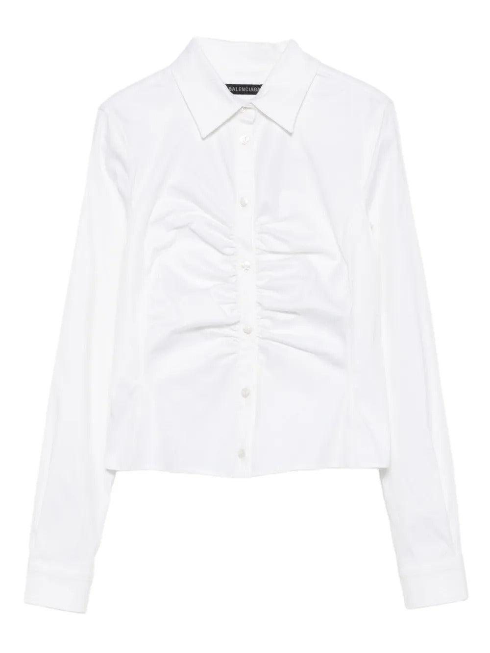 BALENCIAGA - Women Ruched Shirt - 5