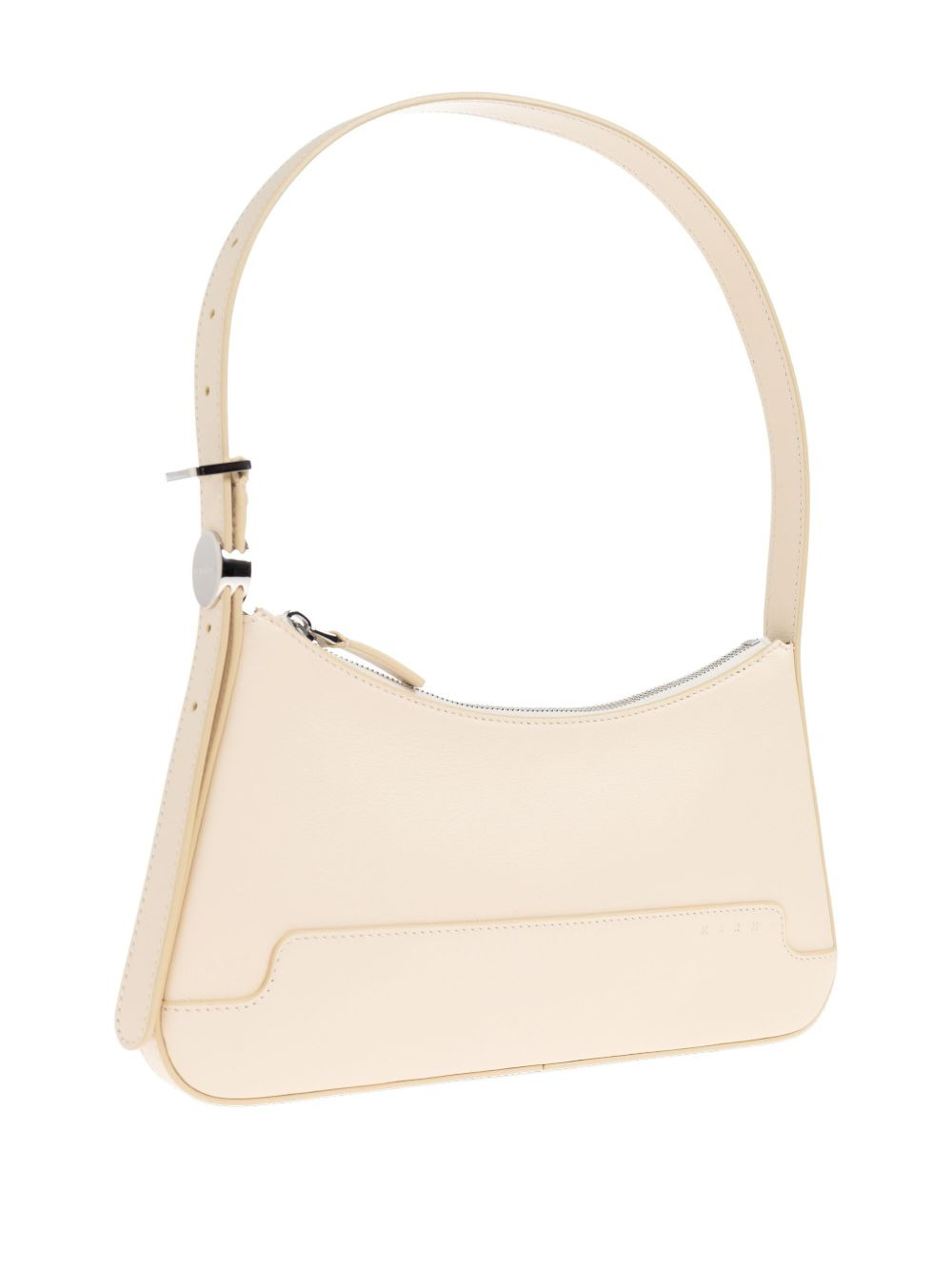 zip-fastening leather shoulder bag - 4