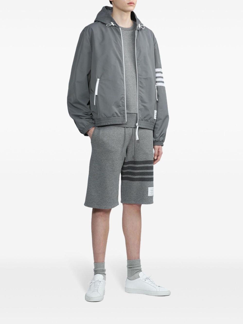 4-Bar crew-neck loopback-cotton sweatshirt - 2