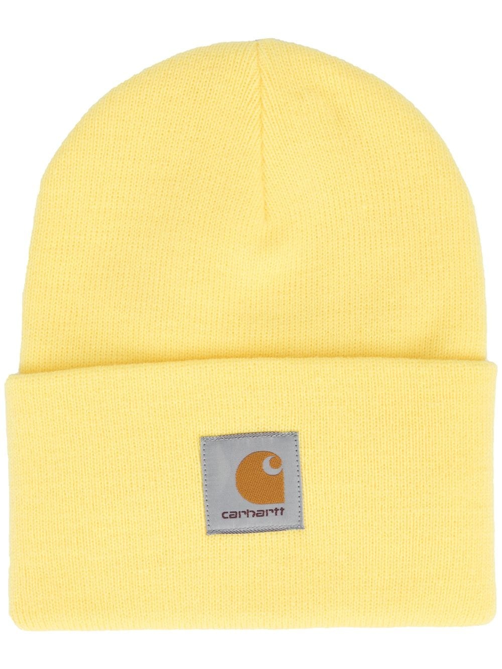 Watch logo-patch beanie - 1