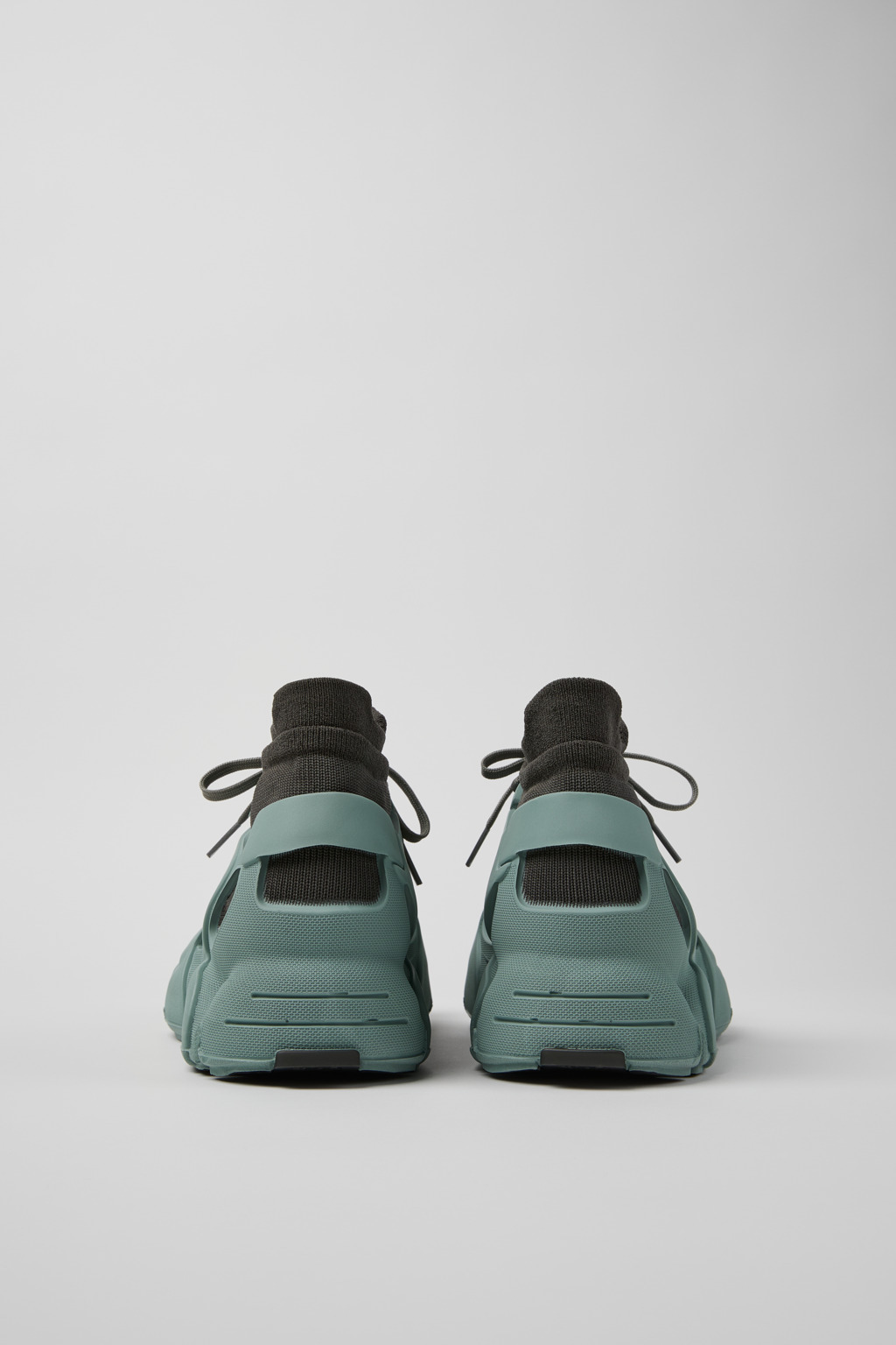Ice Blue-Gray Caged Sneakers - 3