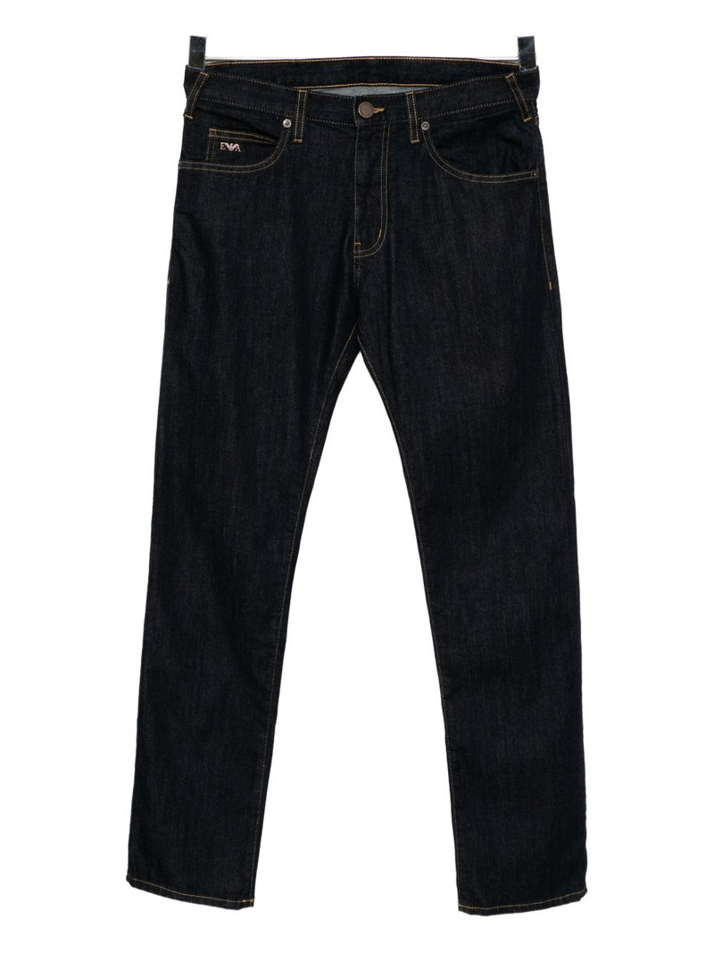 logo-patch jeans 1