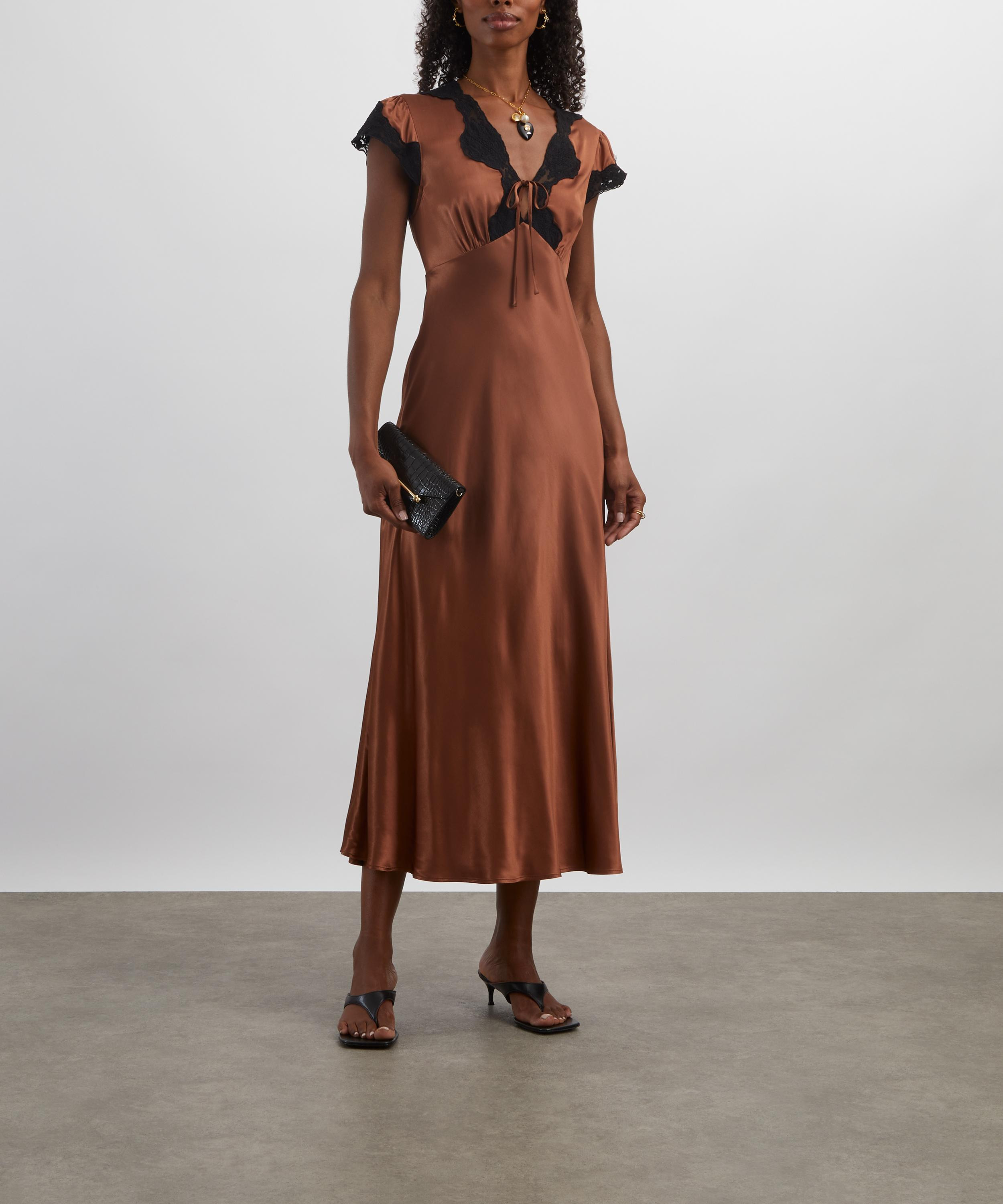 Amari Bronze Midi Dress - 2