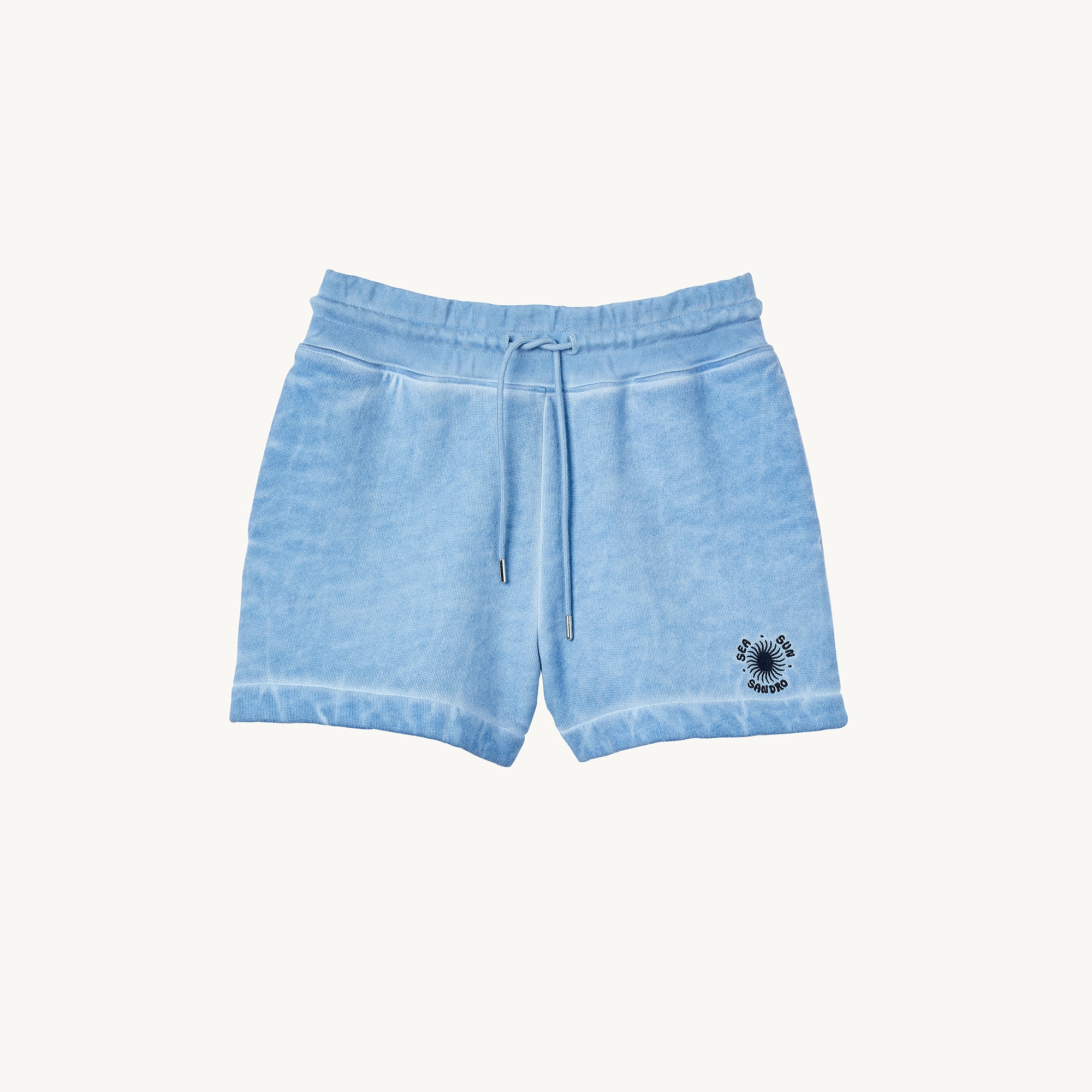 Faded cotton shorts - 1
