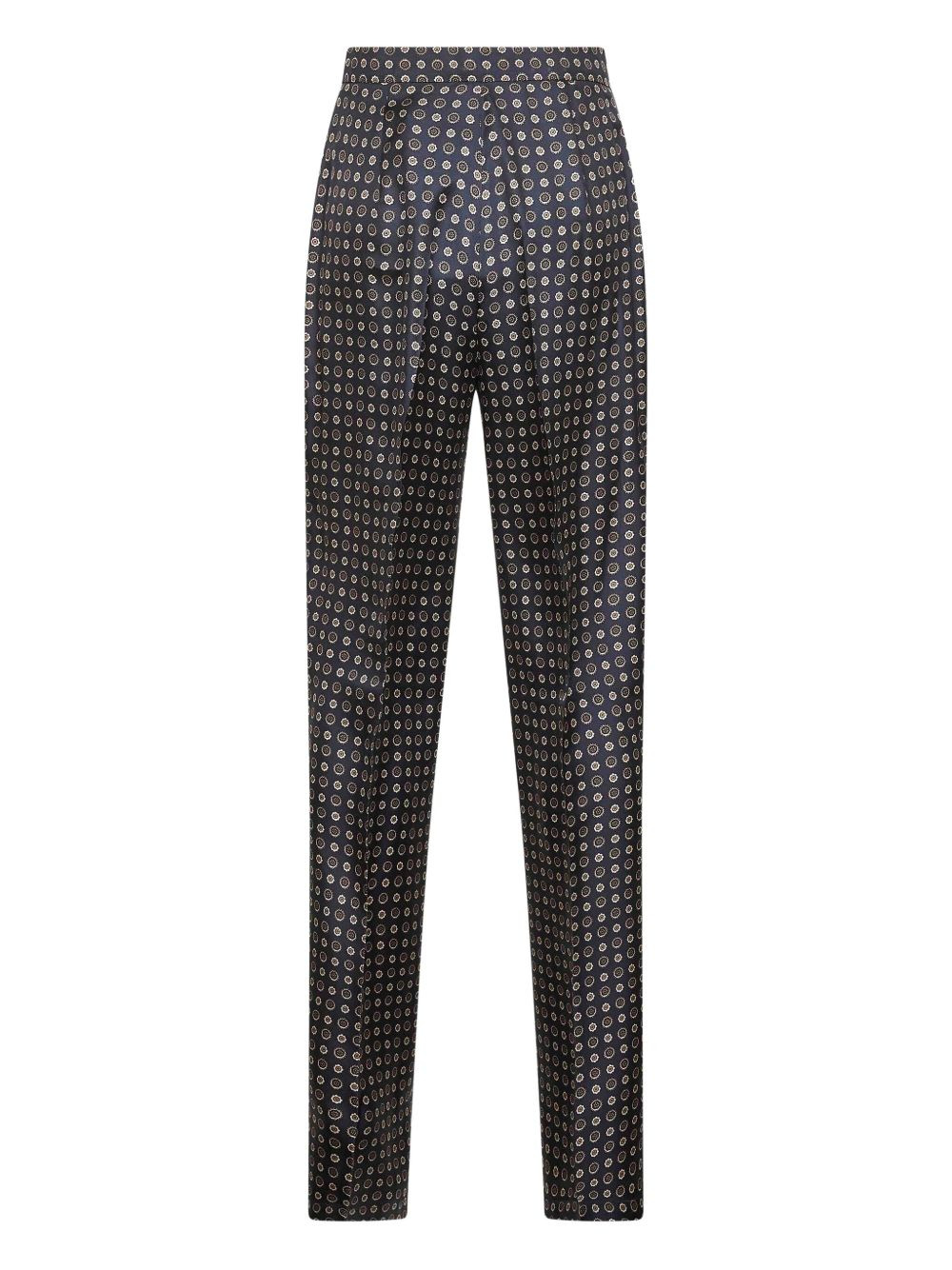 geometric-print trousers - 2