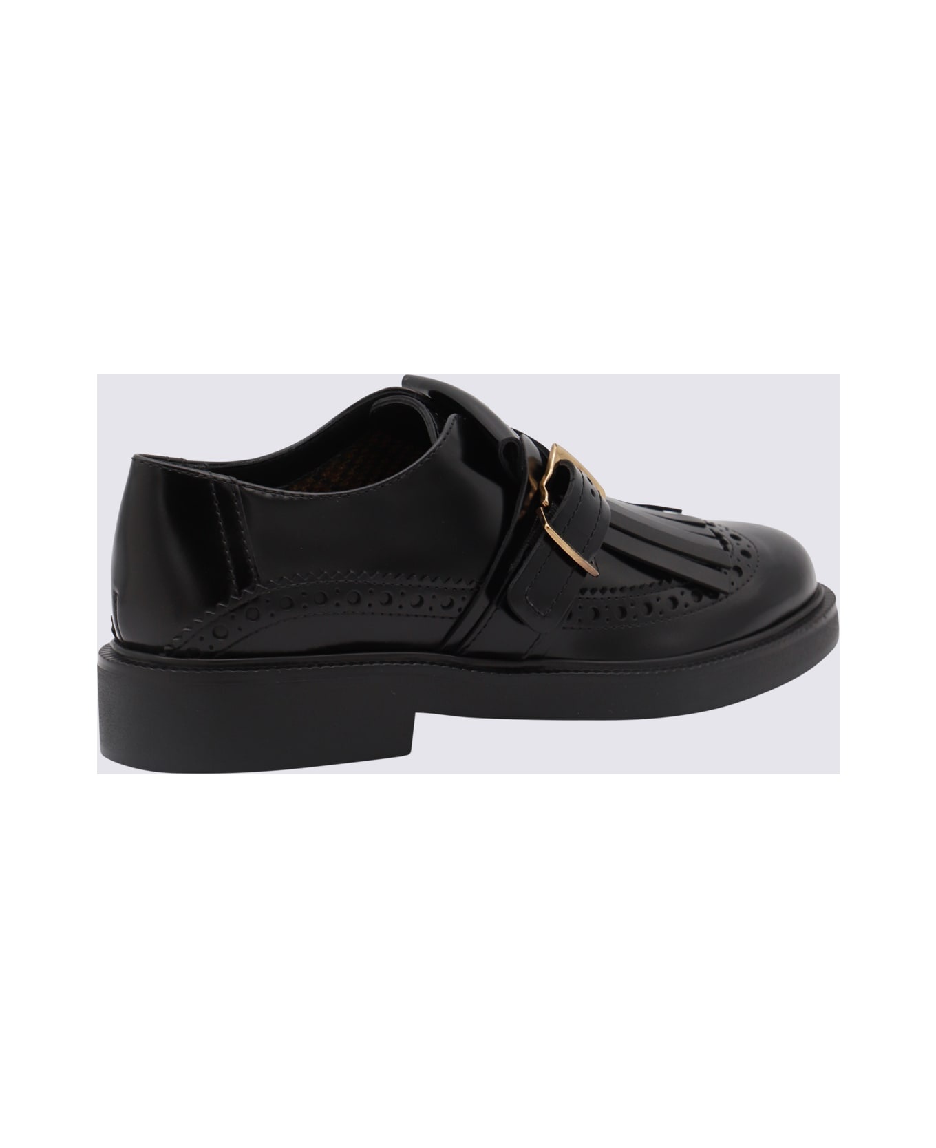 Black Leather Loafers - 2
