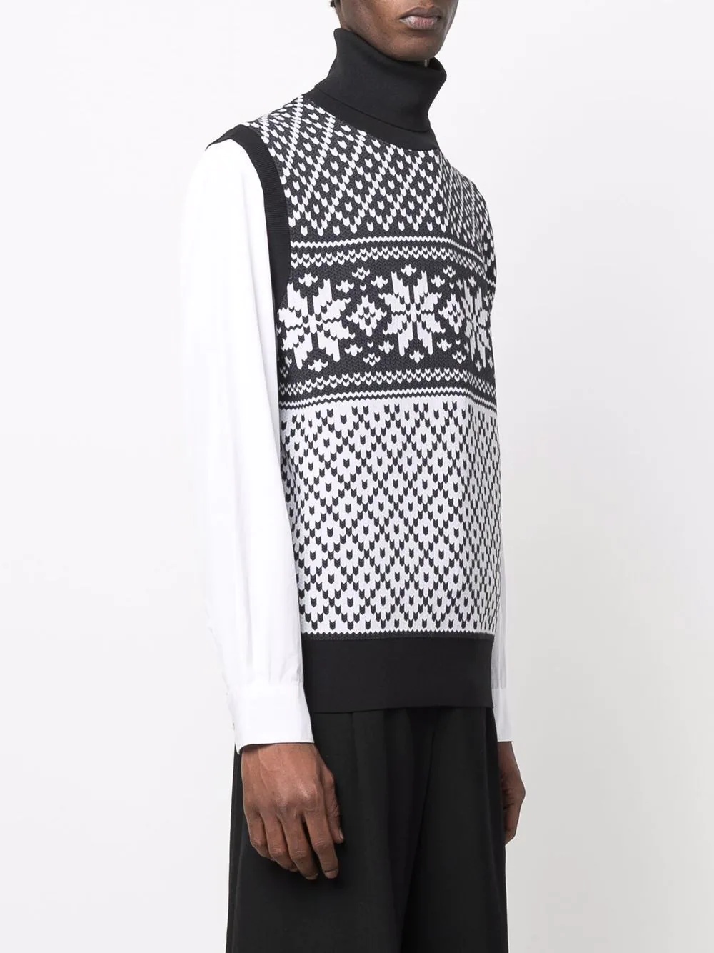 roll-neck sleeveless jumper - 4