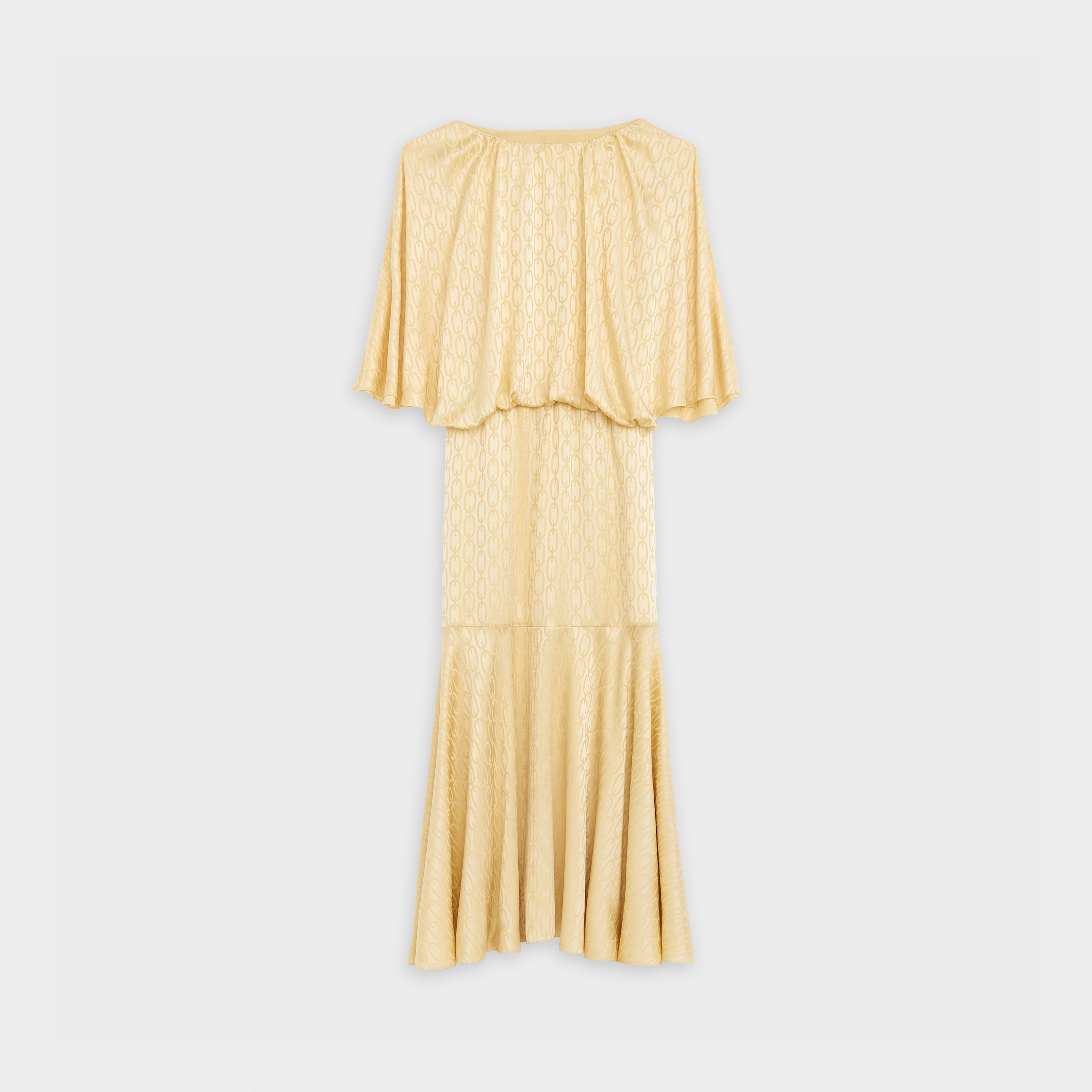 MIDI DRESS IN SILK JACQUARD - 1