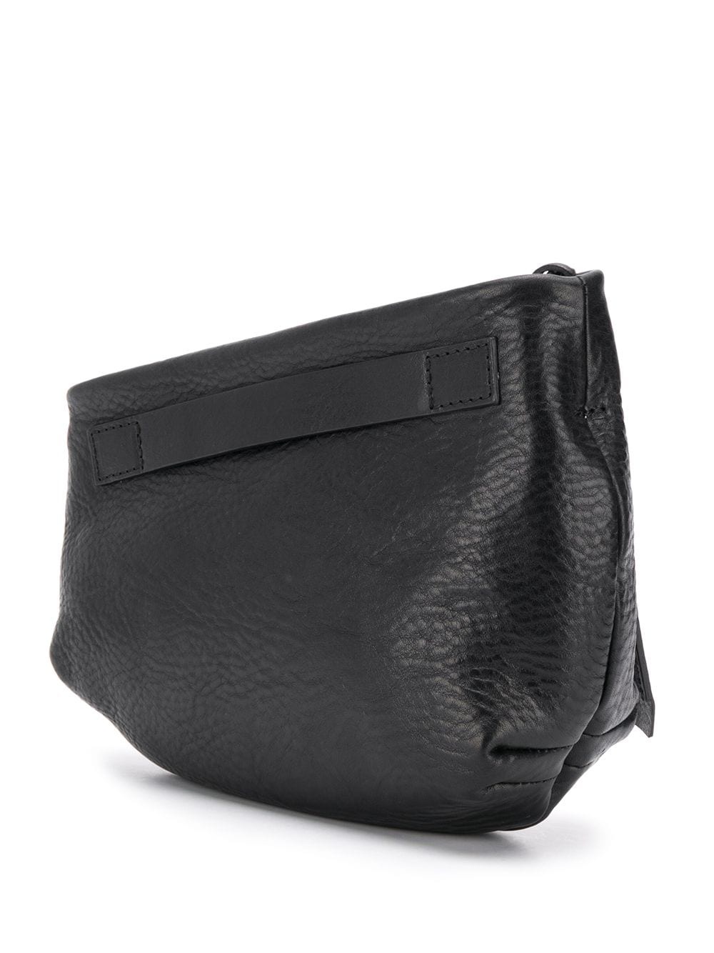 asymmetric leather clutch - 3