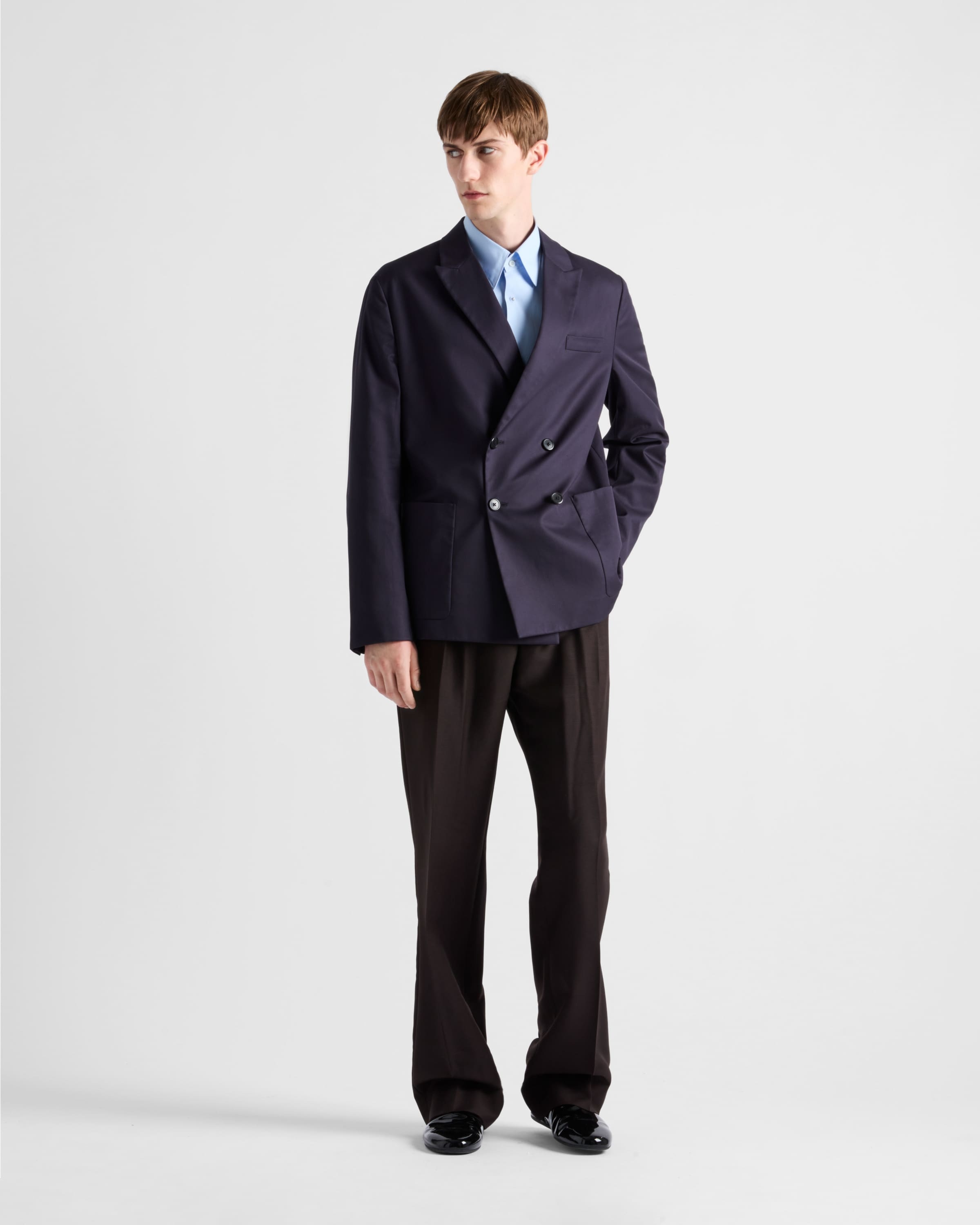 Double-breasted cotton jacket - 2