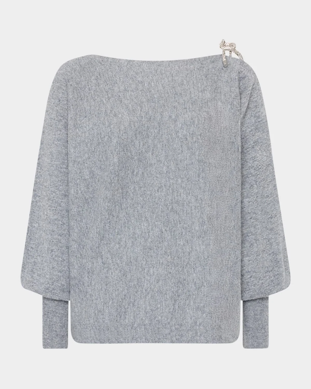 Ida Cutout Embellished-Tie Sweater - 1