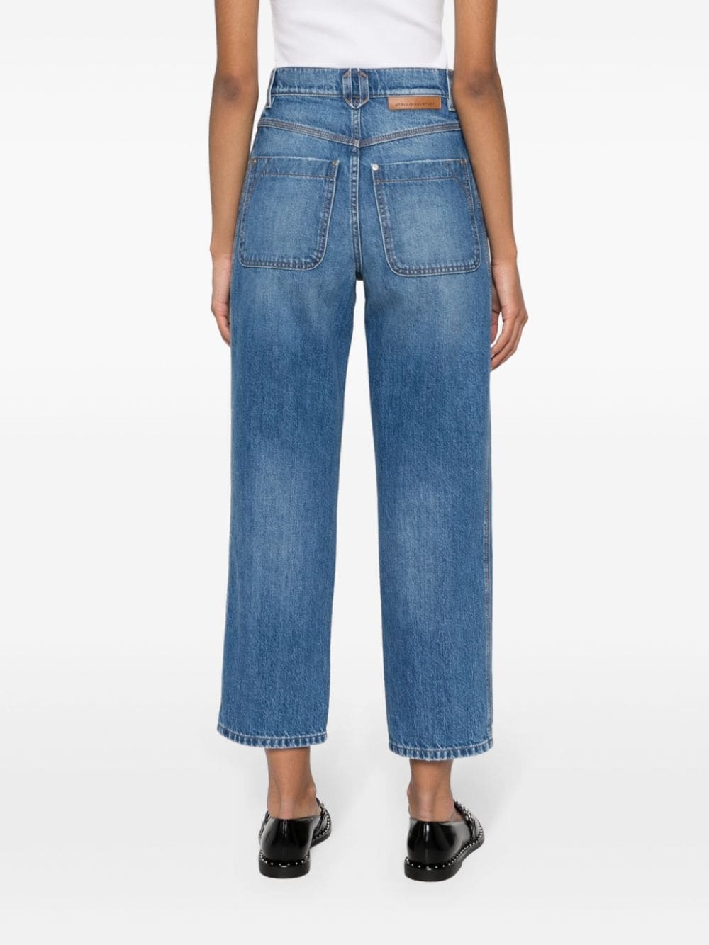 crystal-embellished jeans - 4