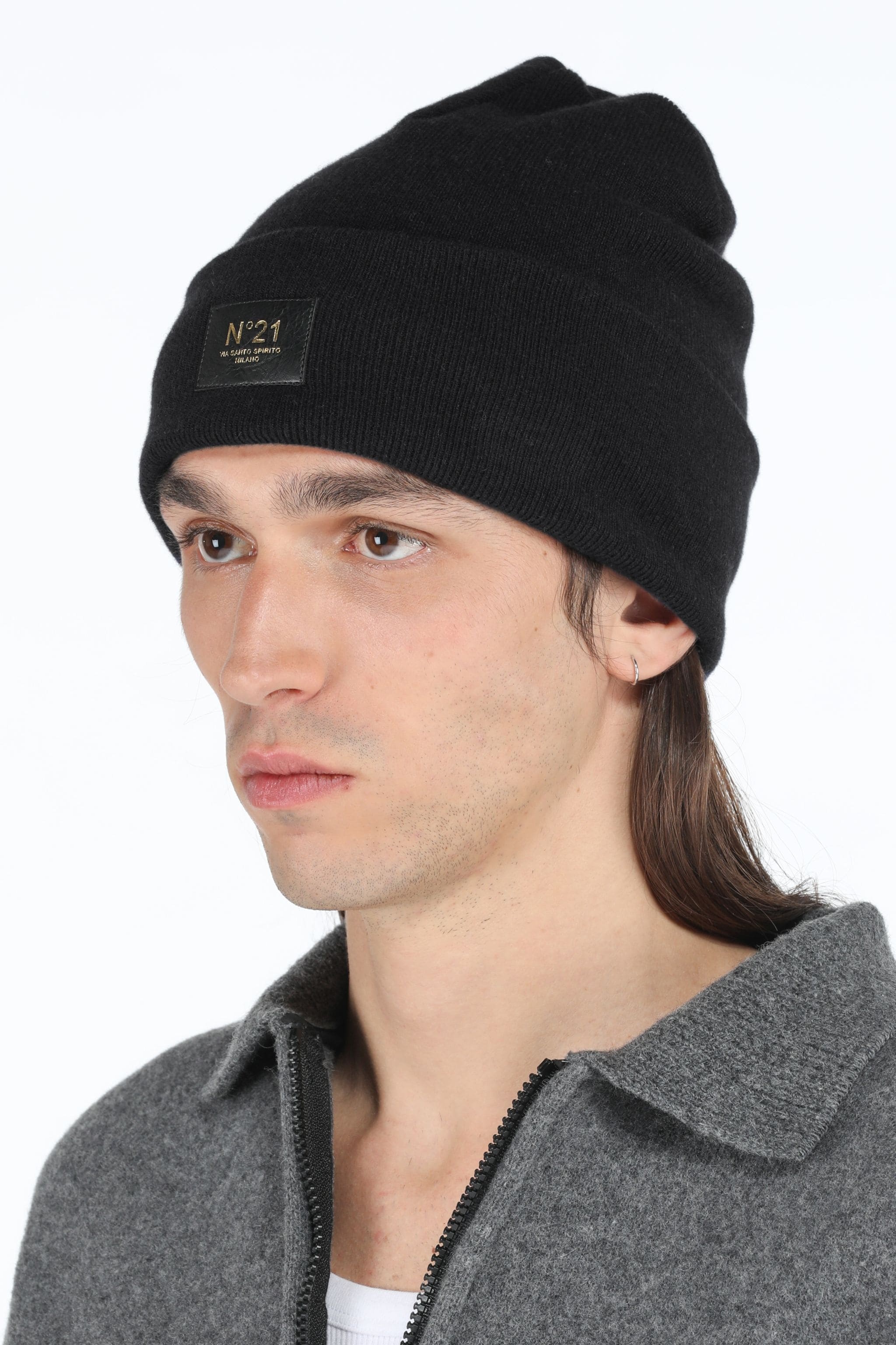 LOGO-PATCH WOOL BEANIE - 2