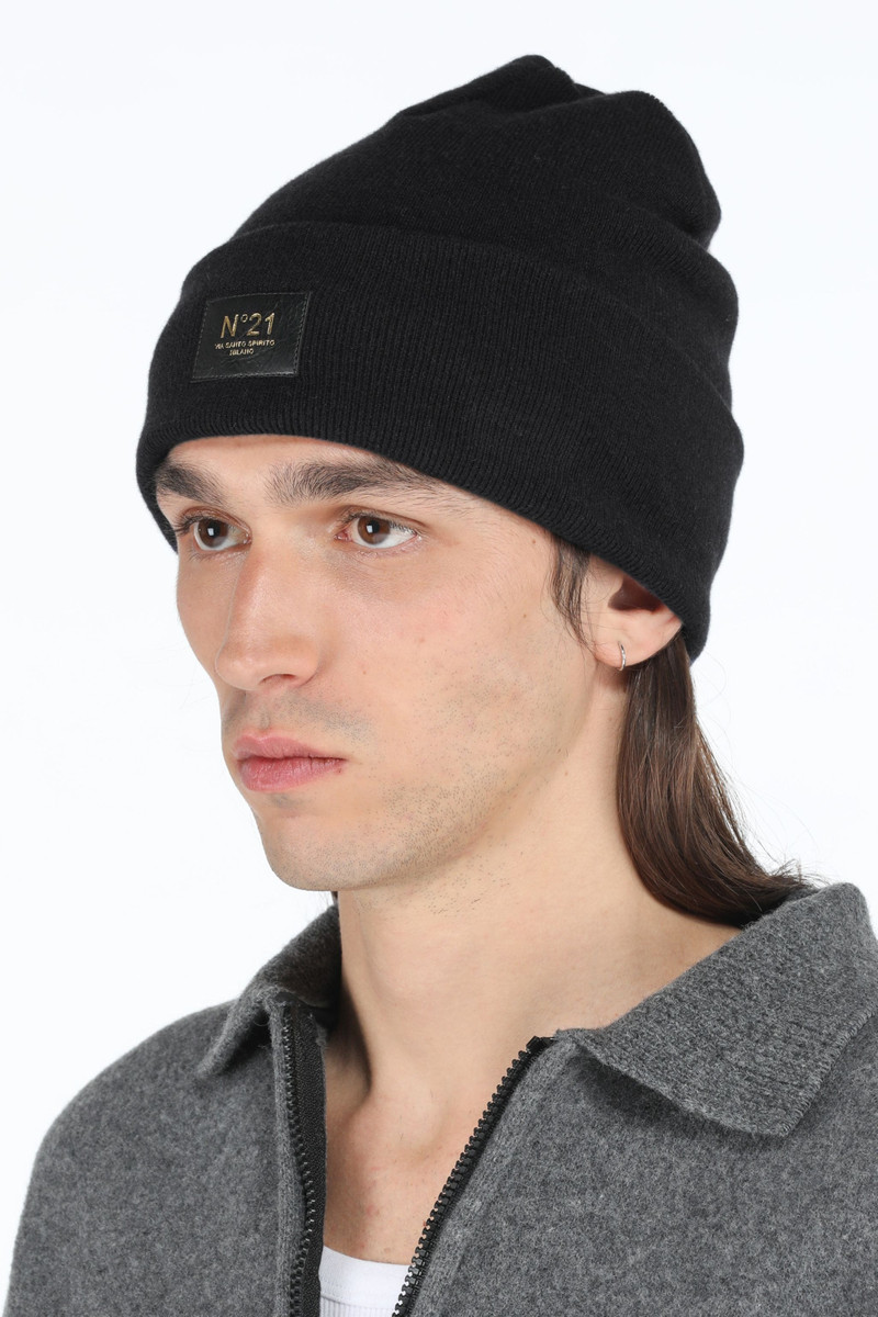 N°21 LOGO-PATCH WOOL BEANIE outlook