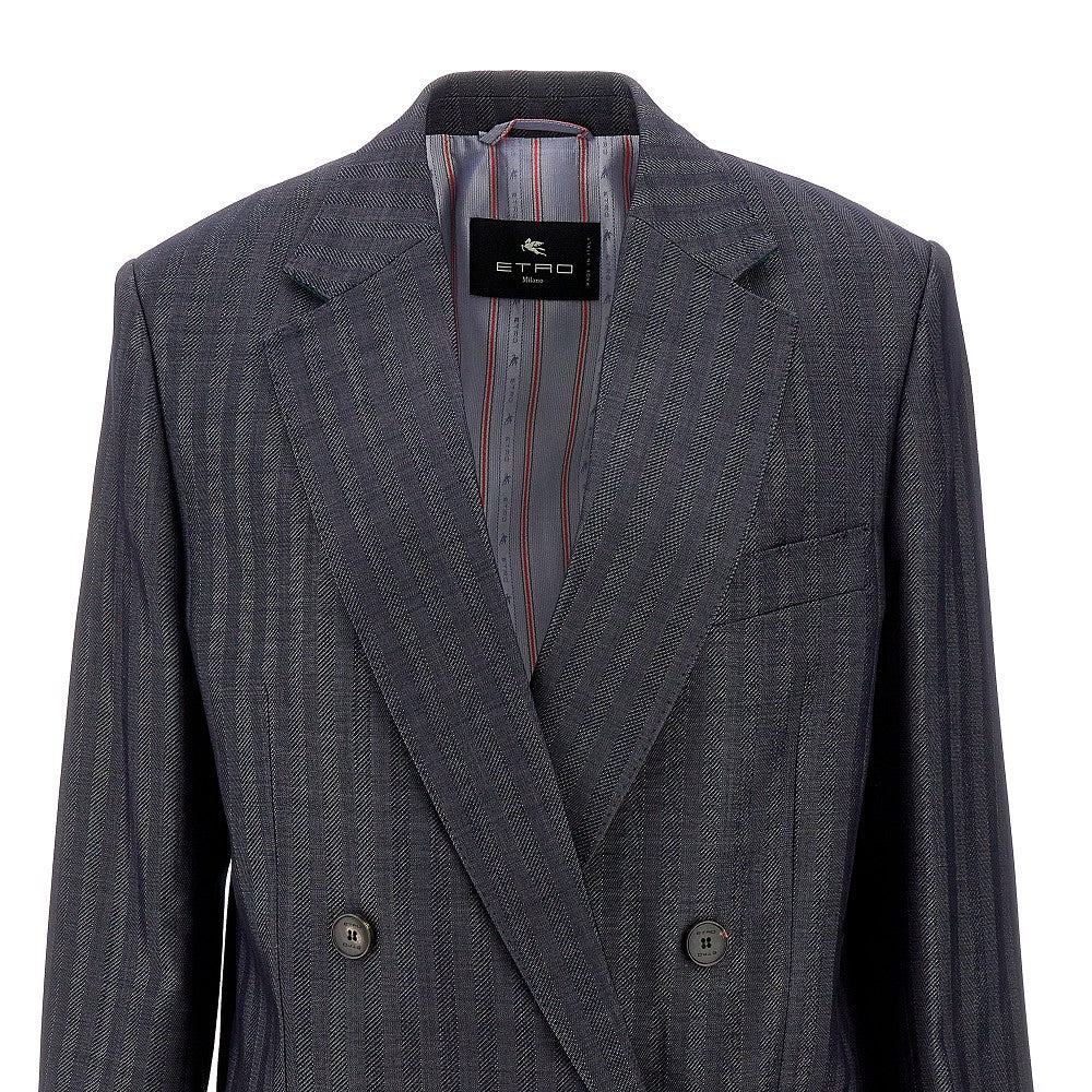 WOOL-BLEND DOUBLE-BREASTED JACKET - 2