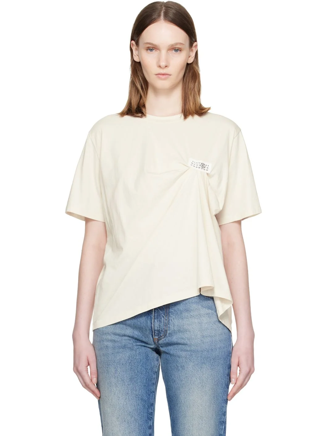 Beige Patch T-shirt - 1