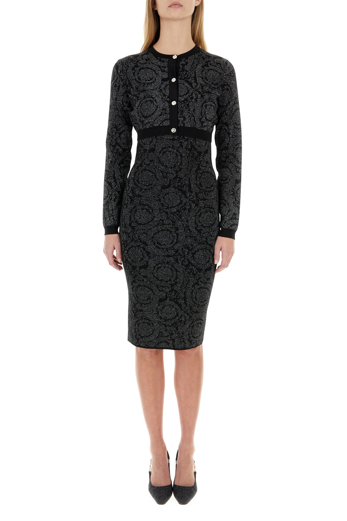 Embroidered stretch viscose blend cardigan - 6