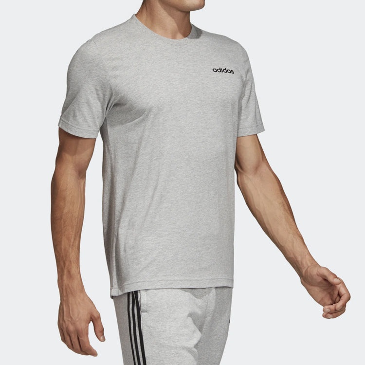 adidas E Pin tee Sports Stylish Round Neck Short Sleeve Gray DU0382 - 6