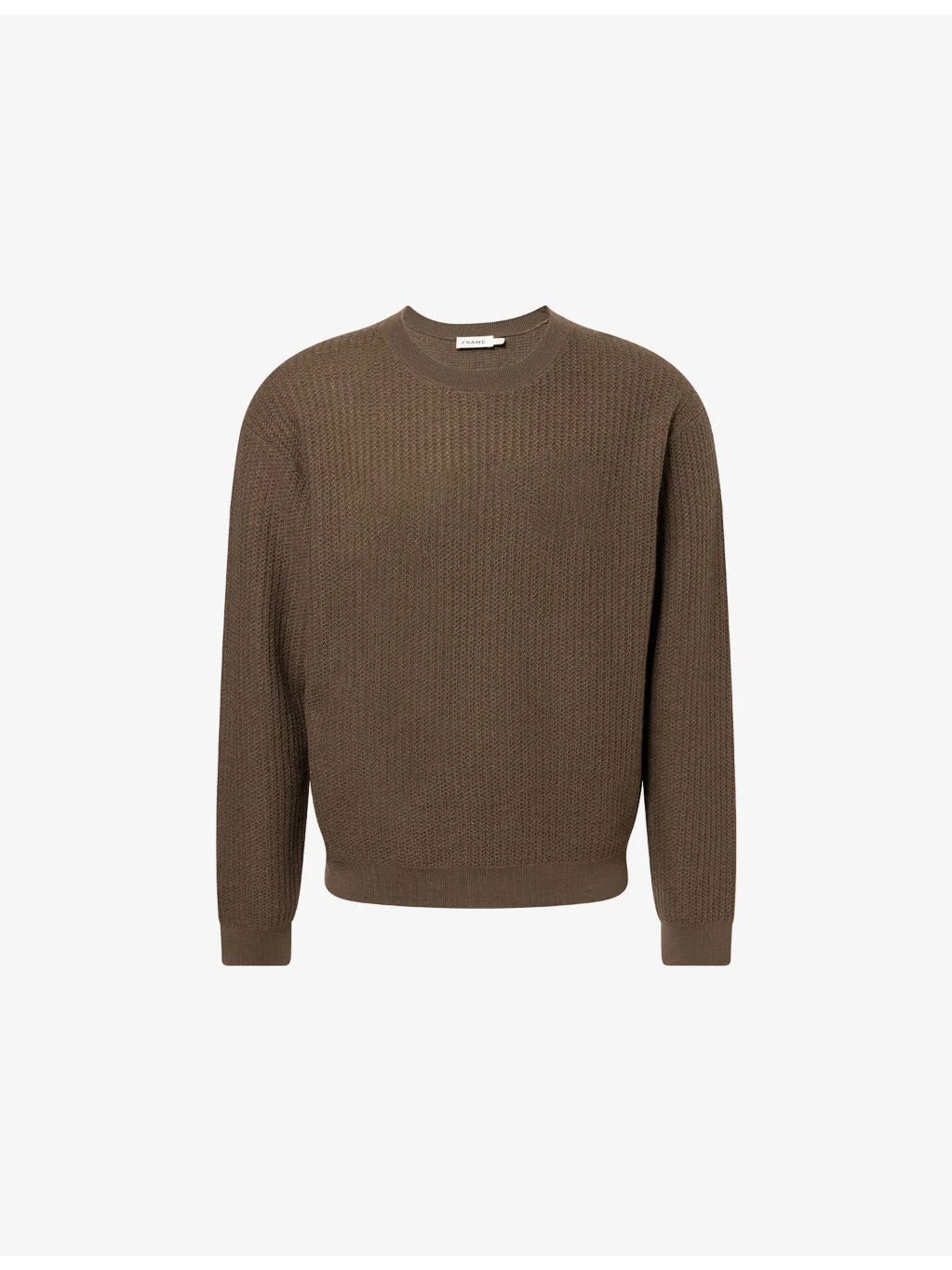 Textured Crewneck Wool Jumper - 1