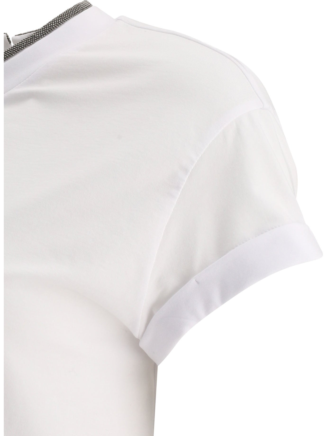 Brunello Cucinelli Cotton Jersey T-shirt With Precious Faux Layering - 4