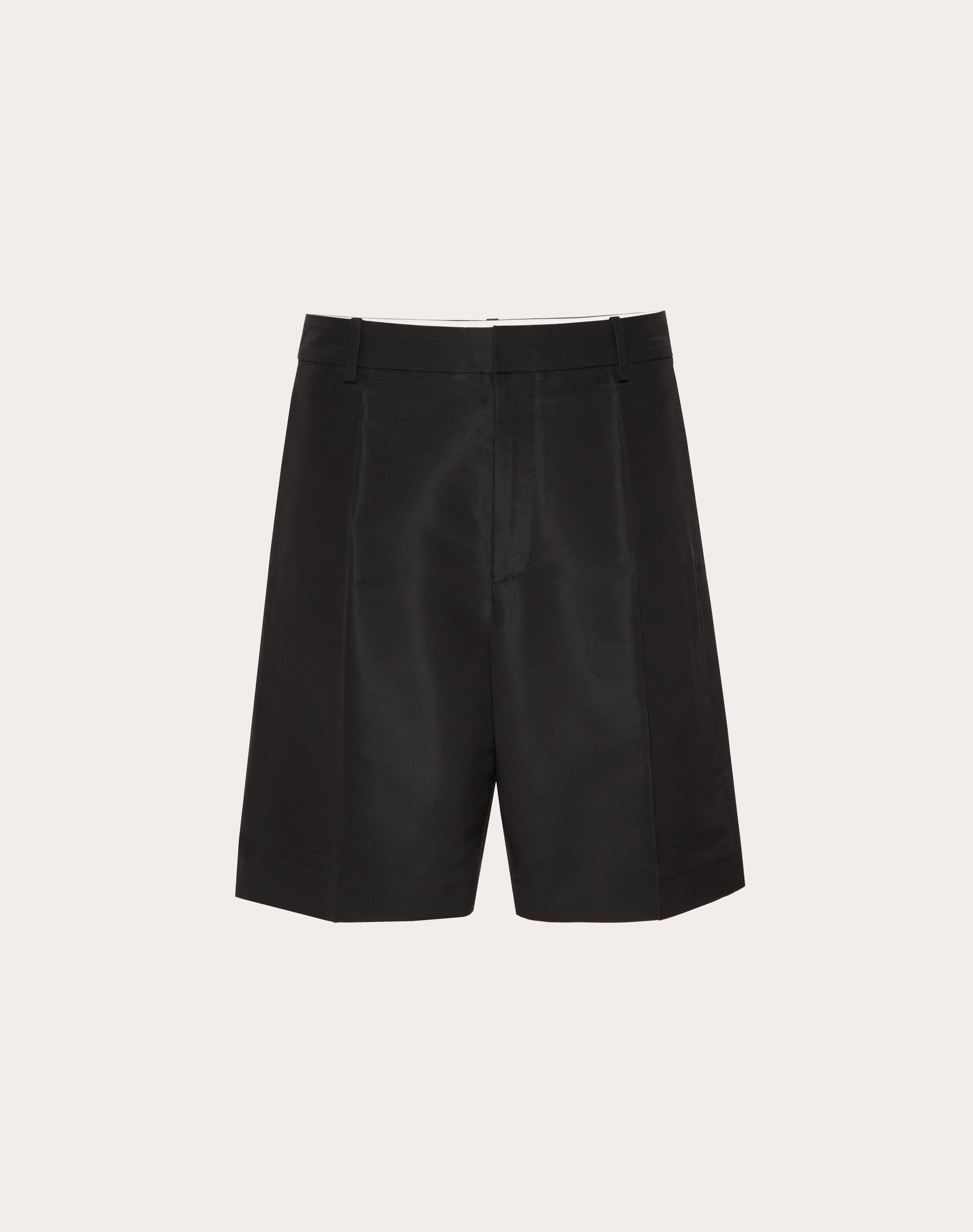 SILK FAILLE BERMUDA SHORTS - 1