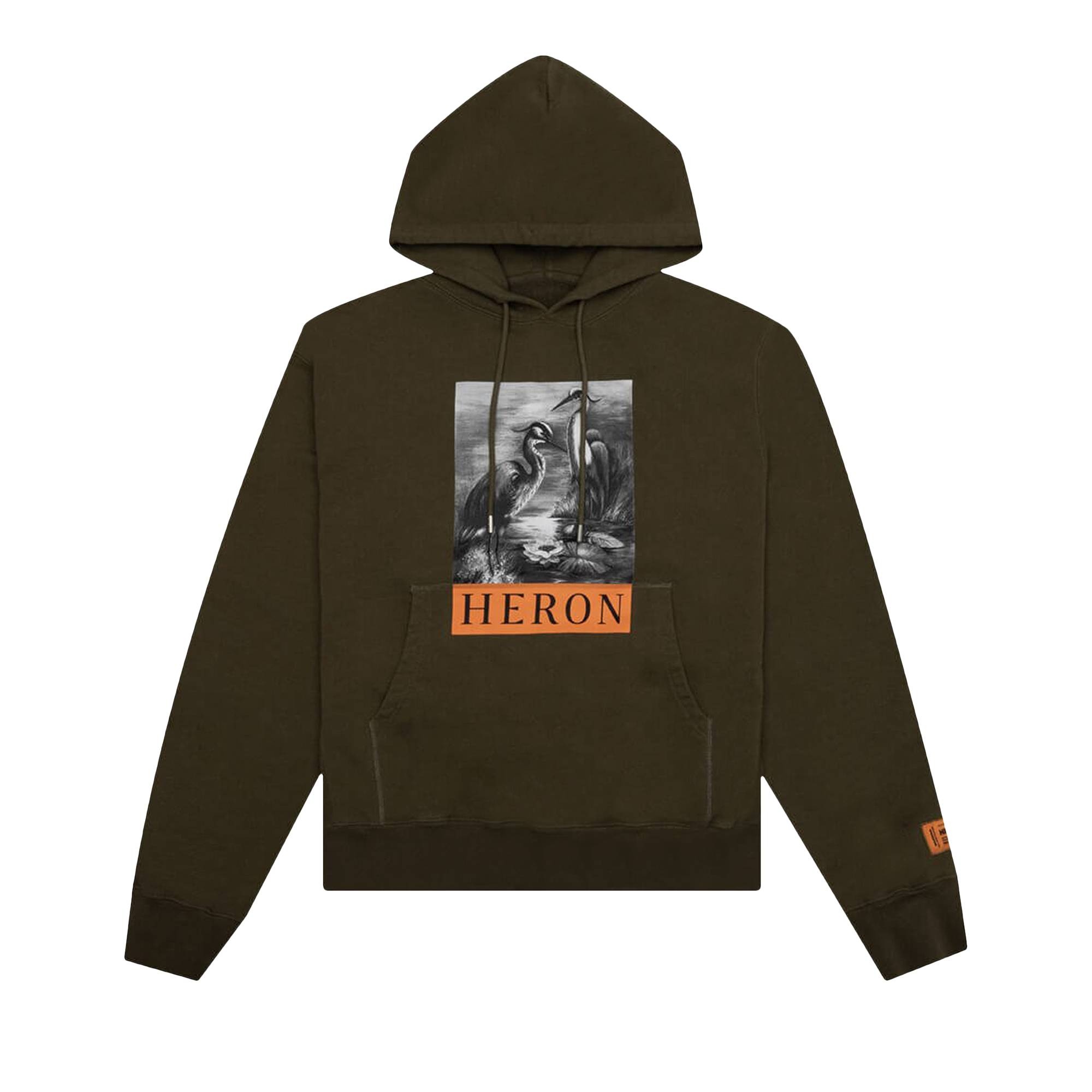 Heron Preston BW Hoodie 'Dark Olive' - 1