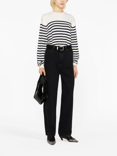 KHAITE straight-leg cotton jeans outlook