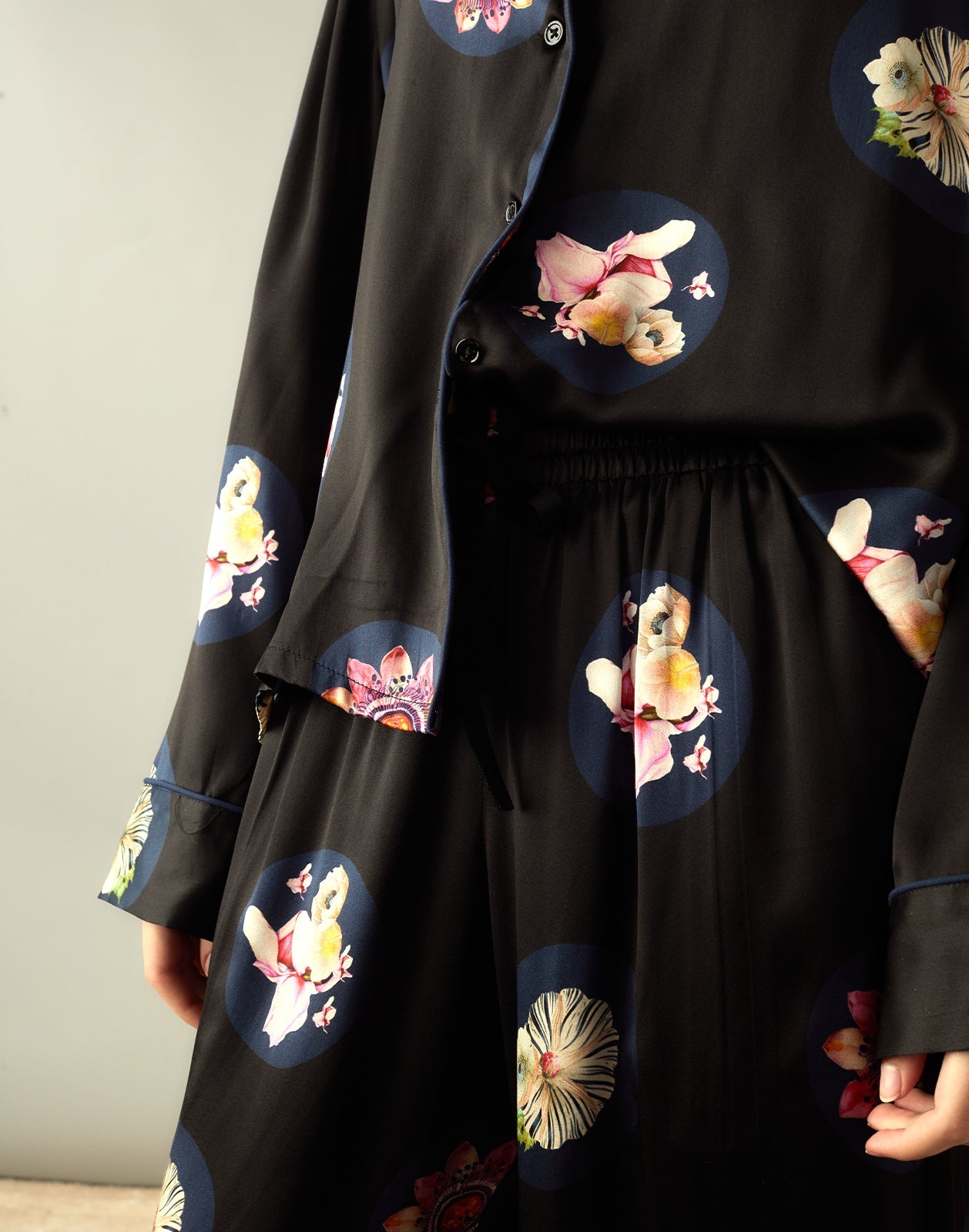 Moonlit Petal Silk Pant - 7