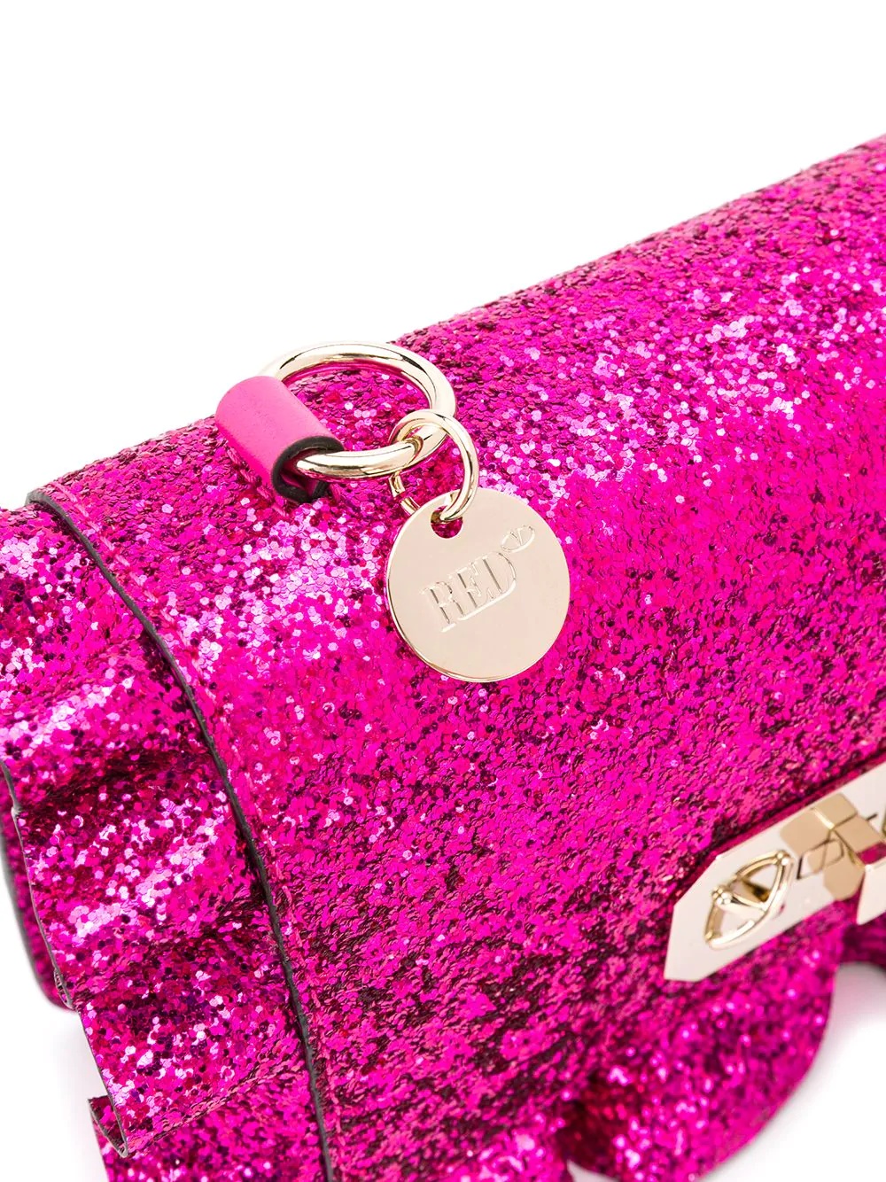 ruffle-detailed glitter crossbody bag - 4