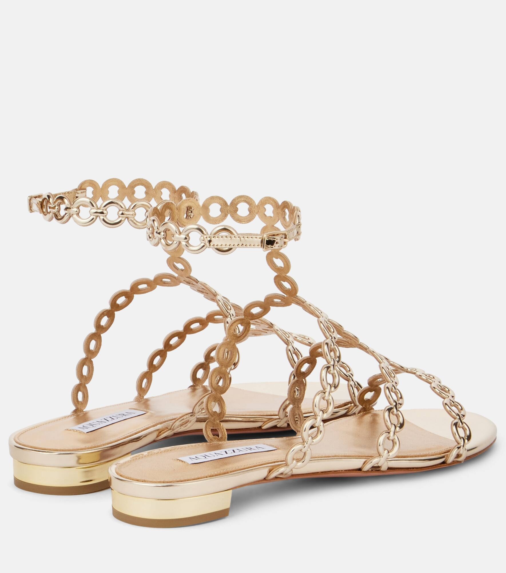 Infinity Chain faux leather sandals - 2