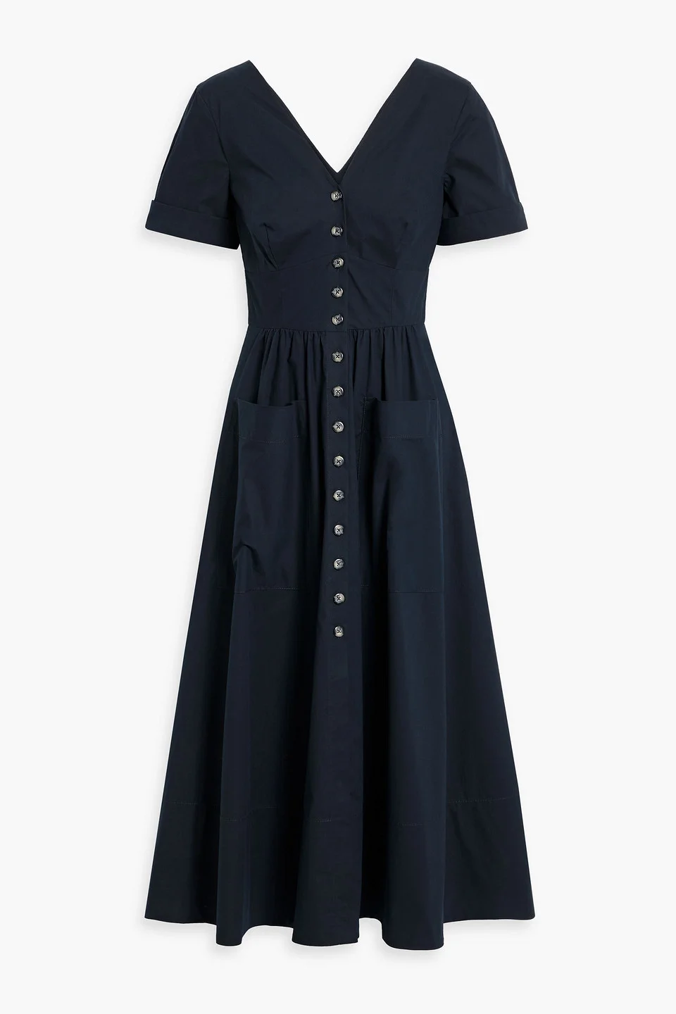 Luella cotton-blend poplin midi dress - 1