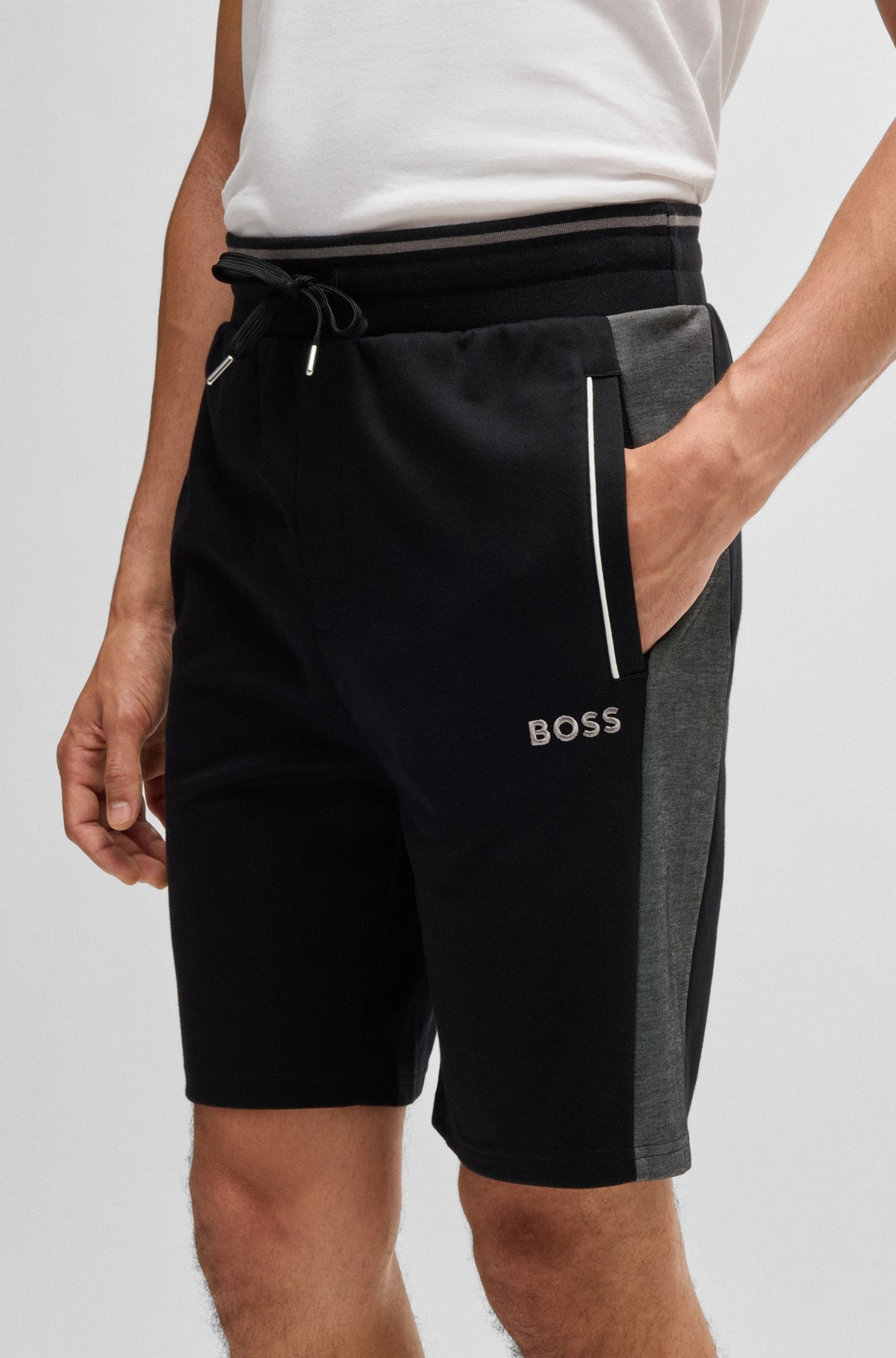 SHORTS WITH CONTRAST PIPING - 5