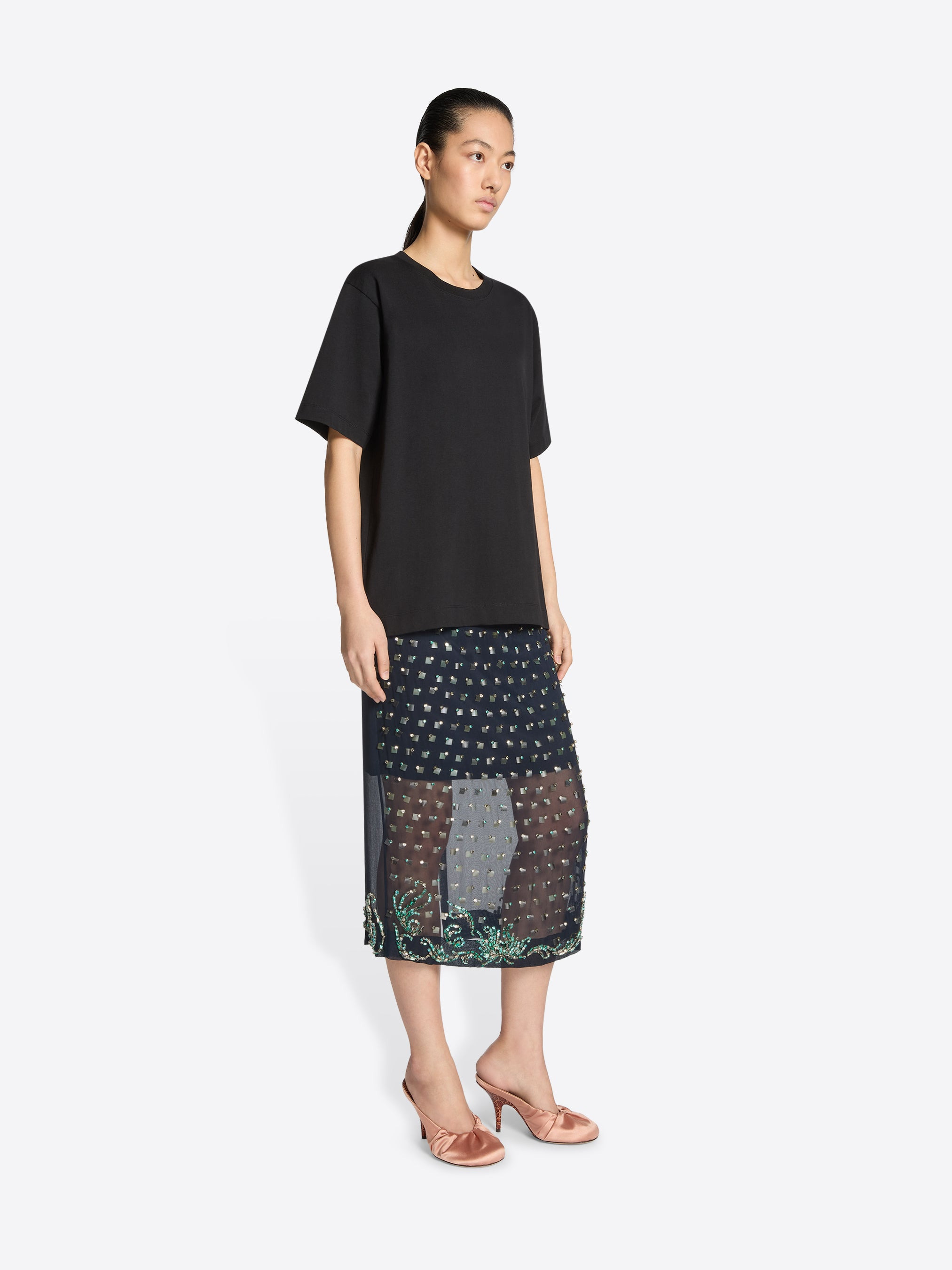 BUTTONED COTTON TEE - 3