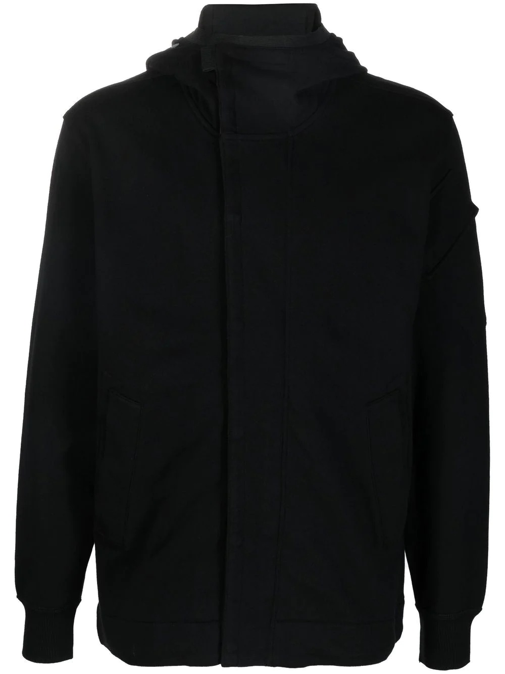 goggle-detail zipped hoodie - 1