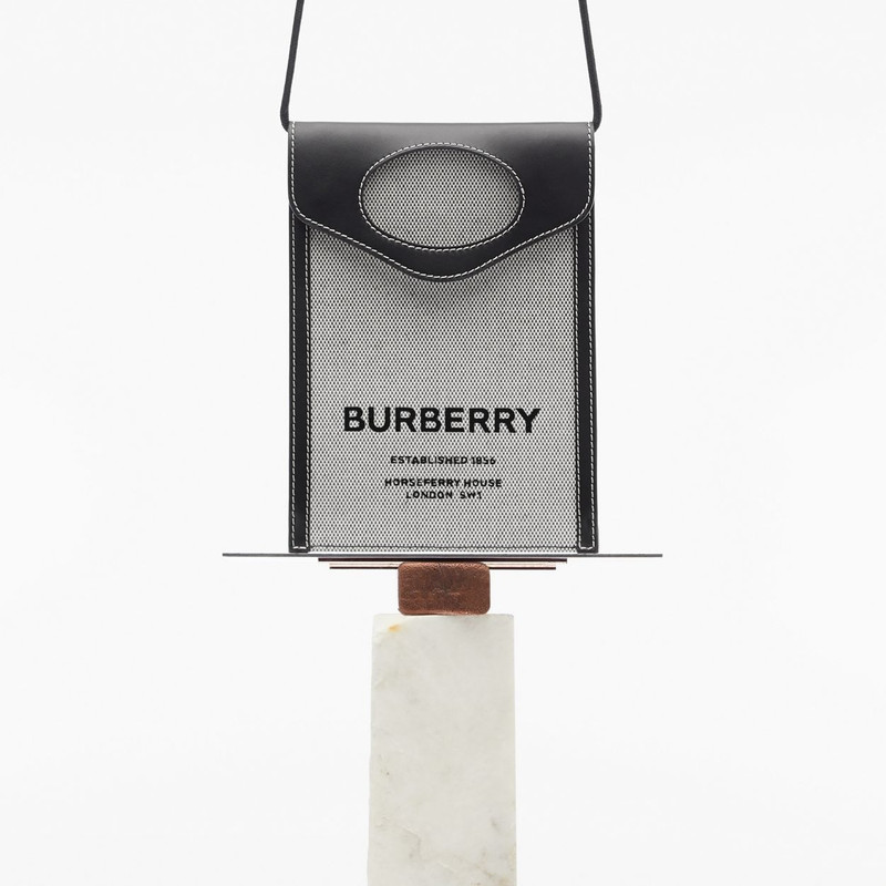 Two-tone Canvas and Leather Pocket Phone Case 15