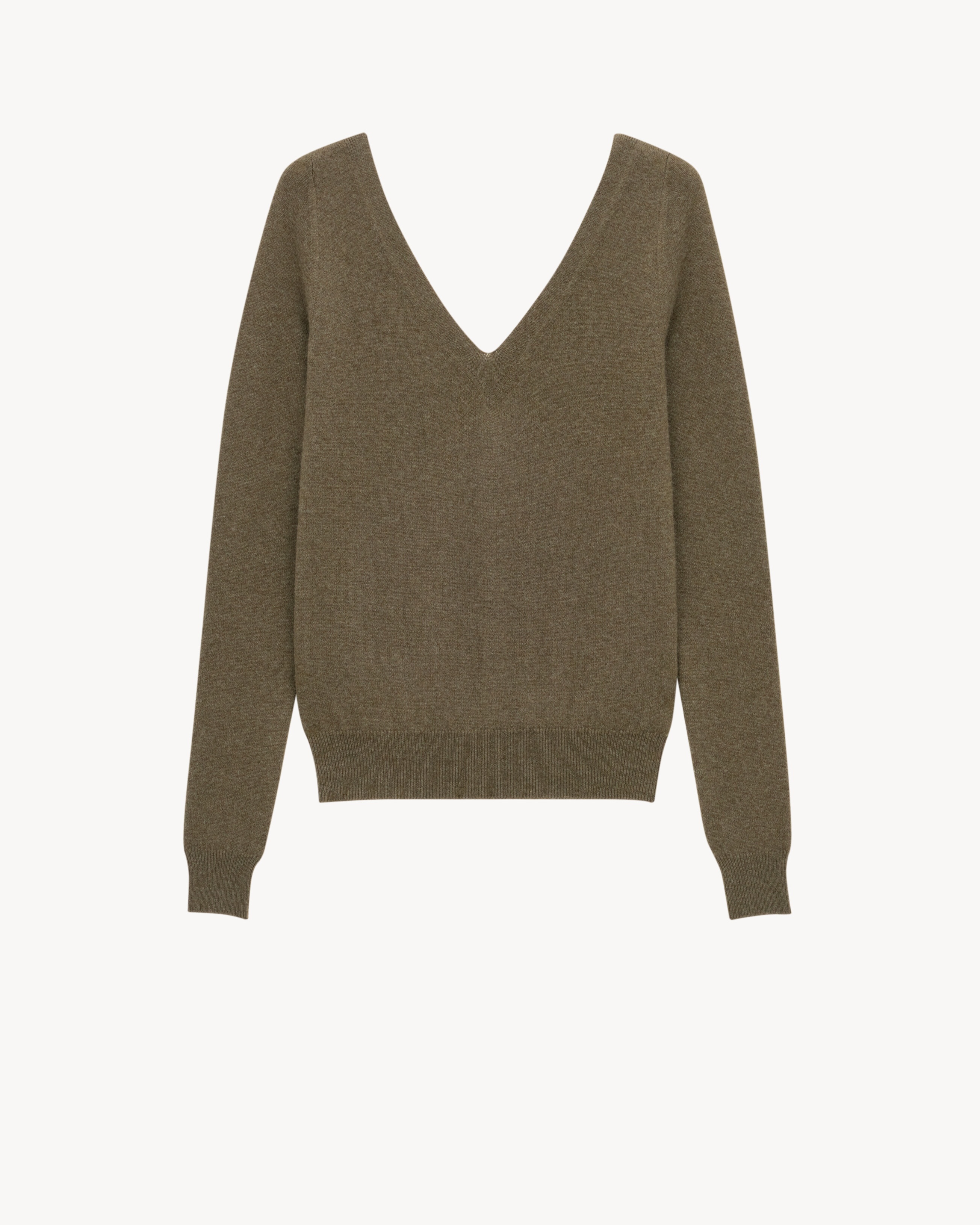 V-NECK SWEATER IN CASHMERE - 3