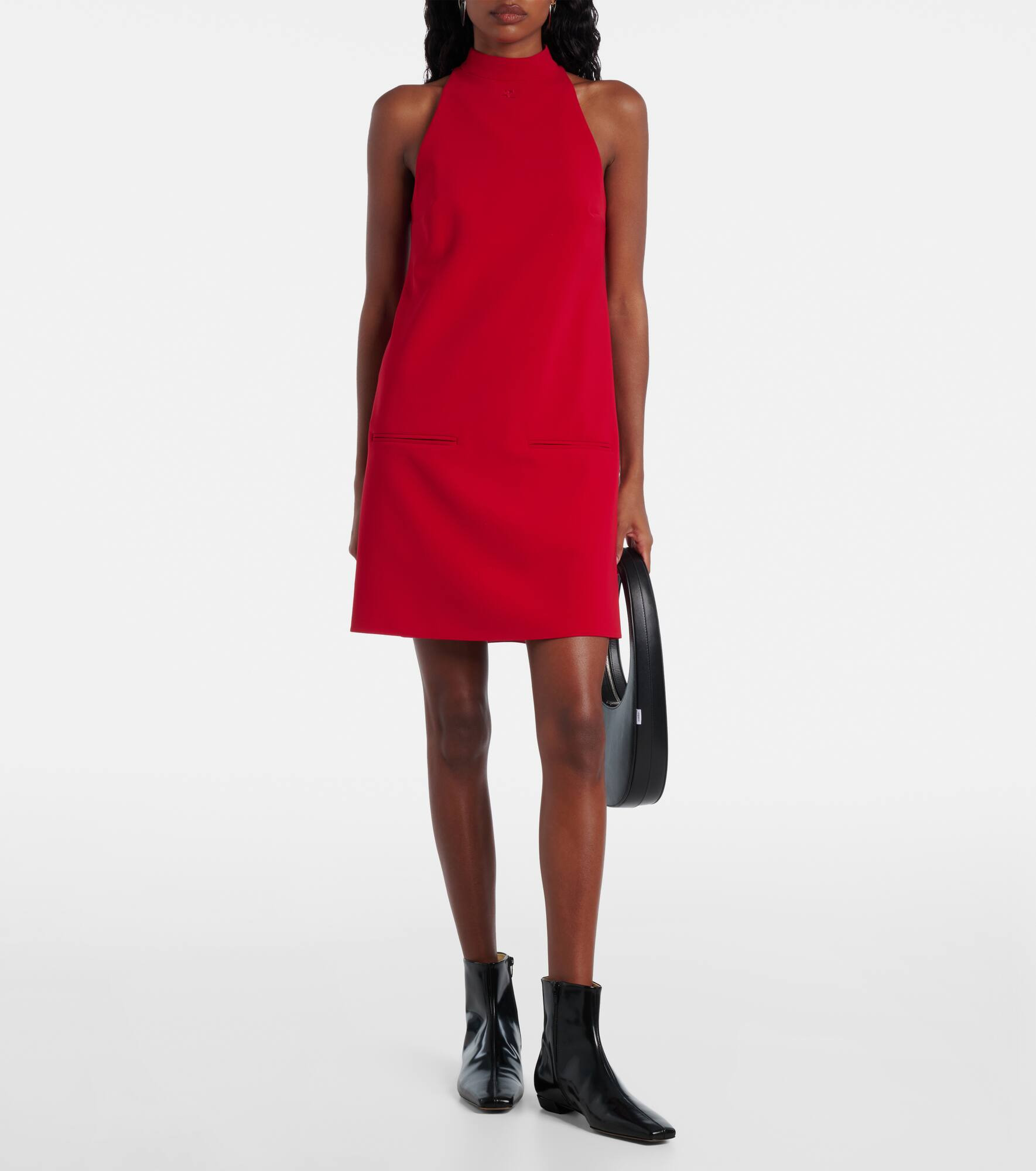 Heritage halterneck crêpe minidress - 2
