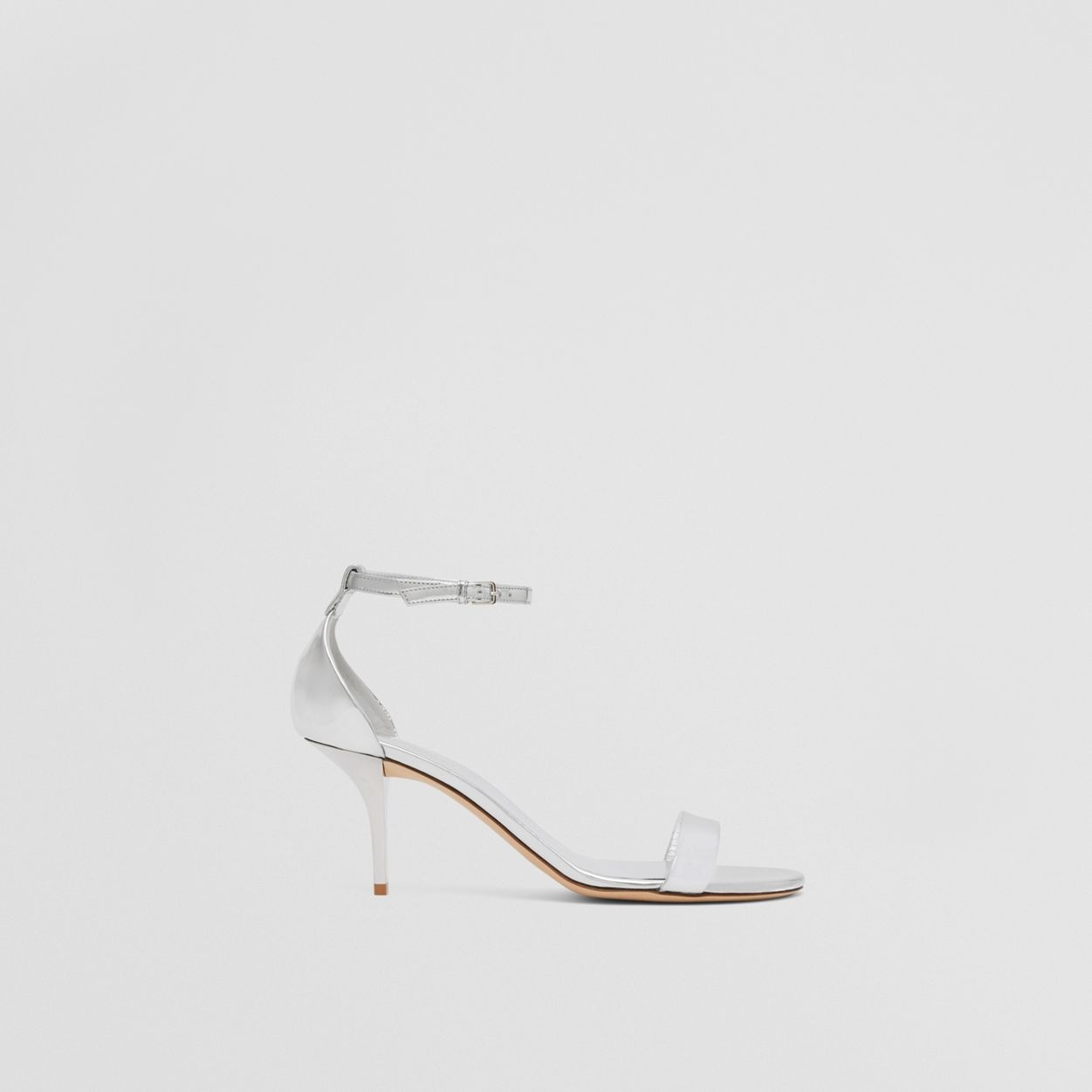 Metallic Leather Sandals - 6