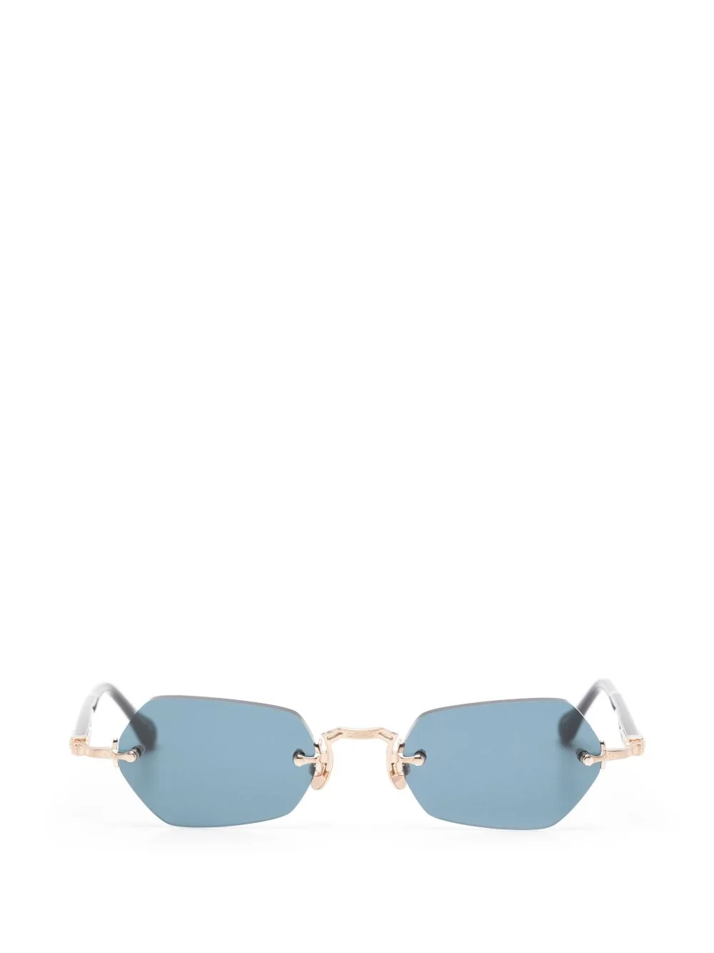 rimless geometric-frame sunglasses - 1