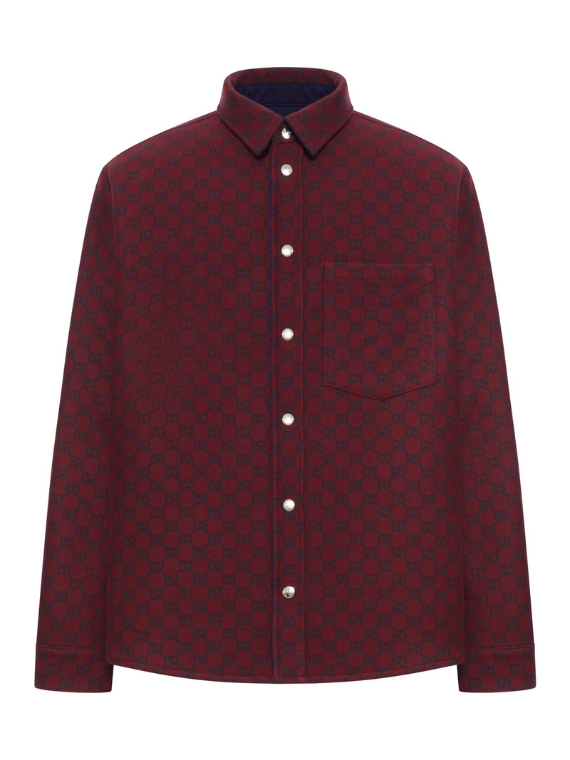 GUCCI REVERSIBLE DENIM AND FLANNEL SHIRT outlook
