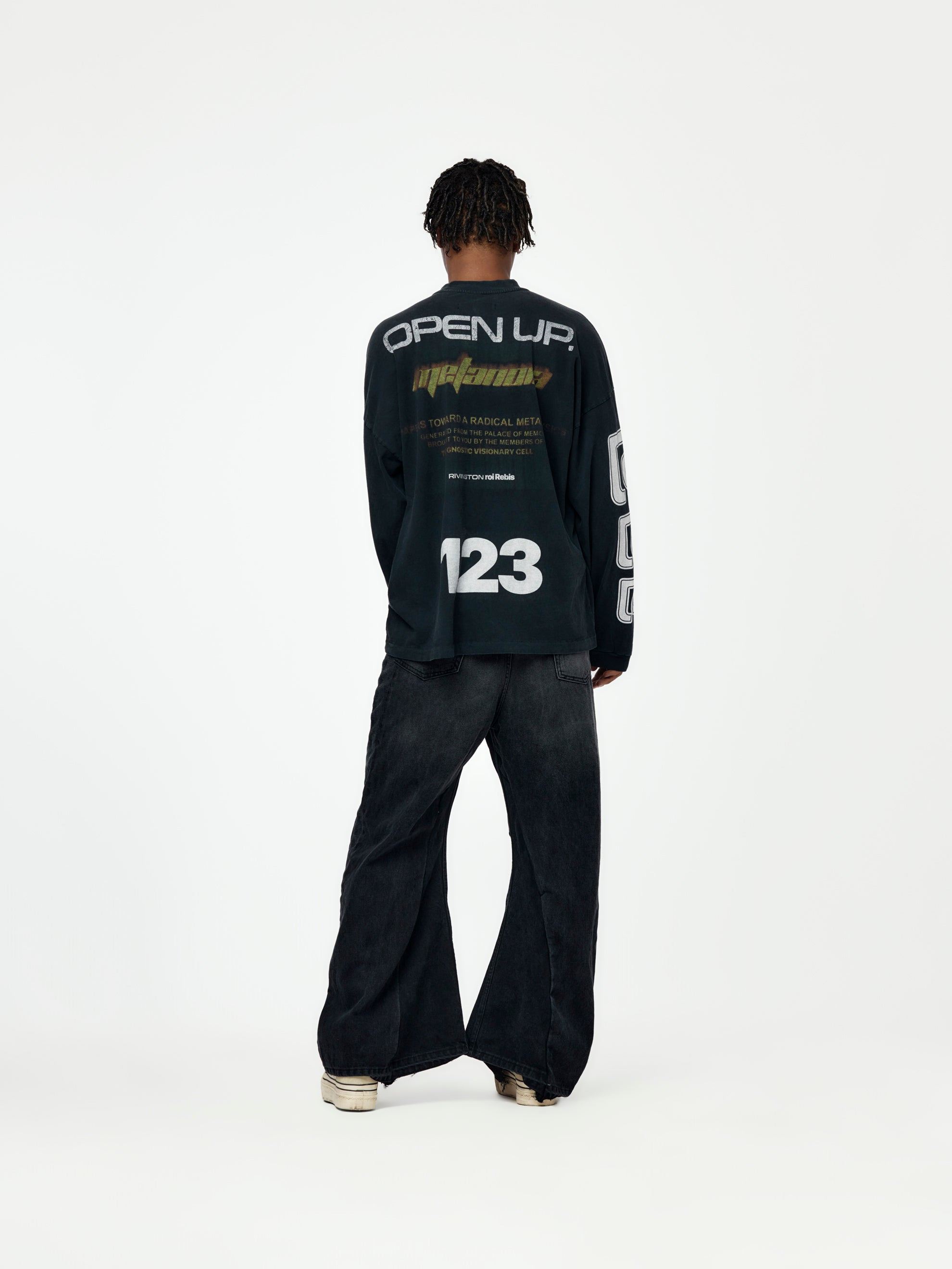 METAMOTH VINTAGE LS TEE (JET BLACK) - 5