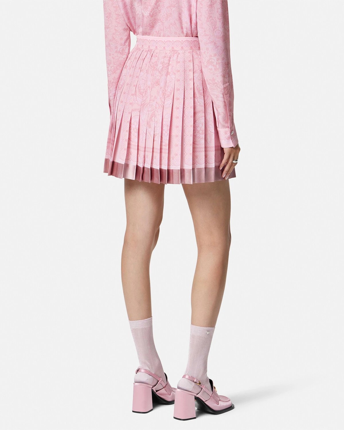 Barocco Pleated Mini Skirt - 5