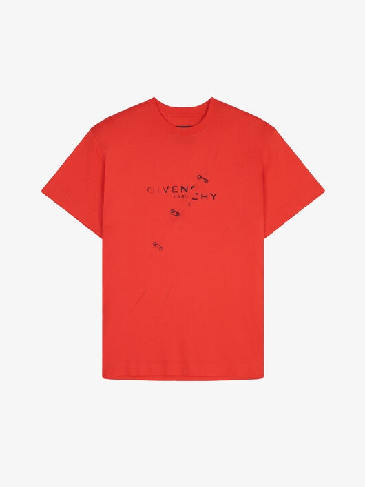 GIVENCHY TROMPE L'ŒIL EFFECT OVERSIZED T-SHIRT - 4