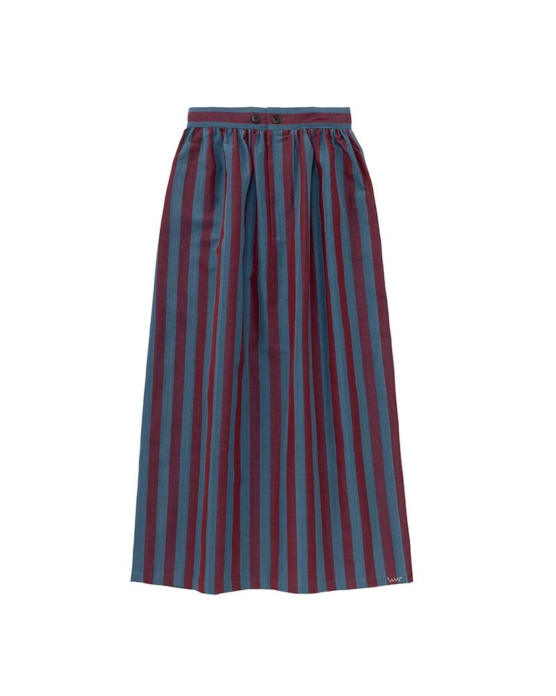 MAXI SKIRT STRIPE (N.D.) W BLUE - 2