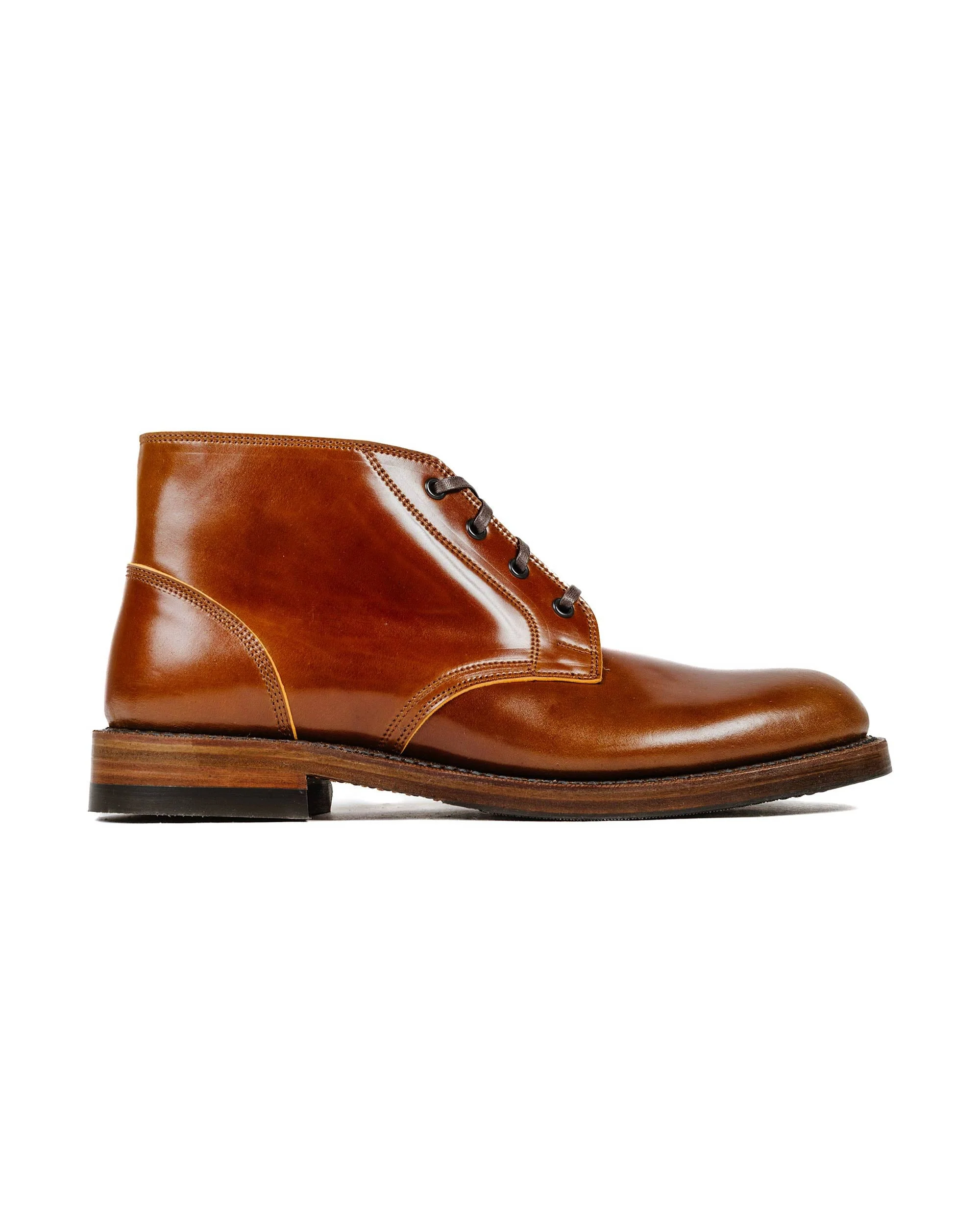The Steadfast Chukka Boots Shinki Hikaku Shell Cordovan Cognac - 1