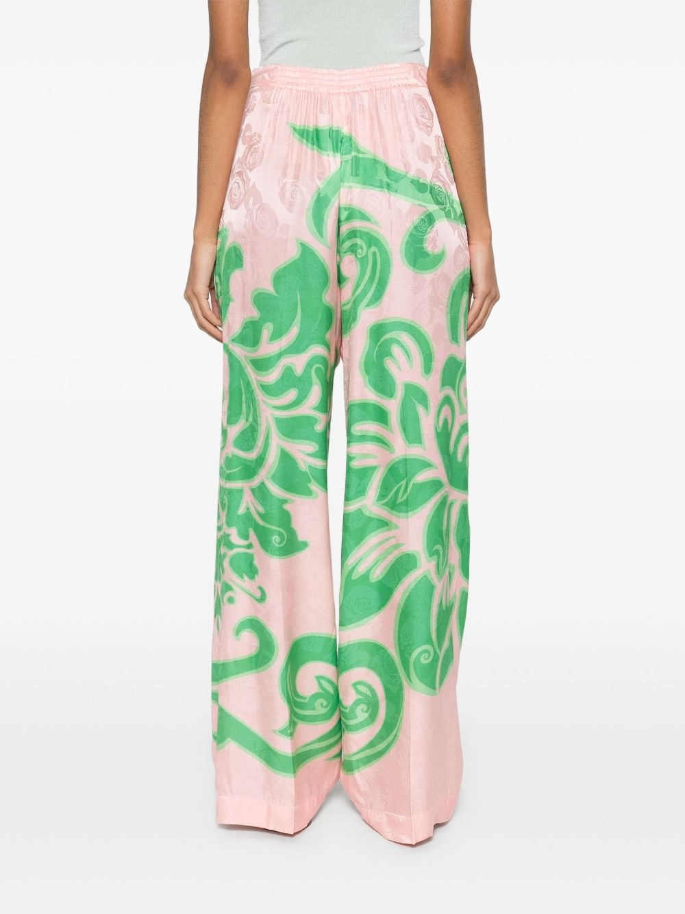 rose-print trousers - 4