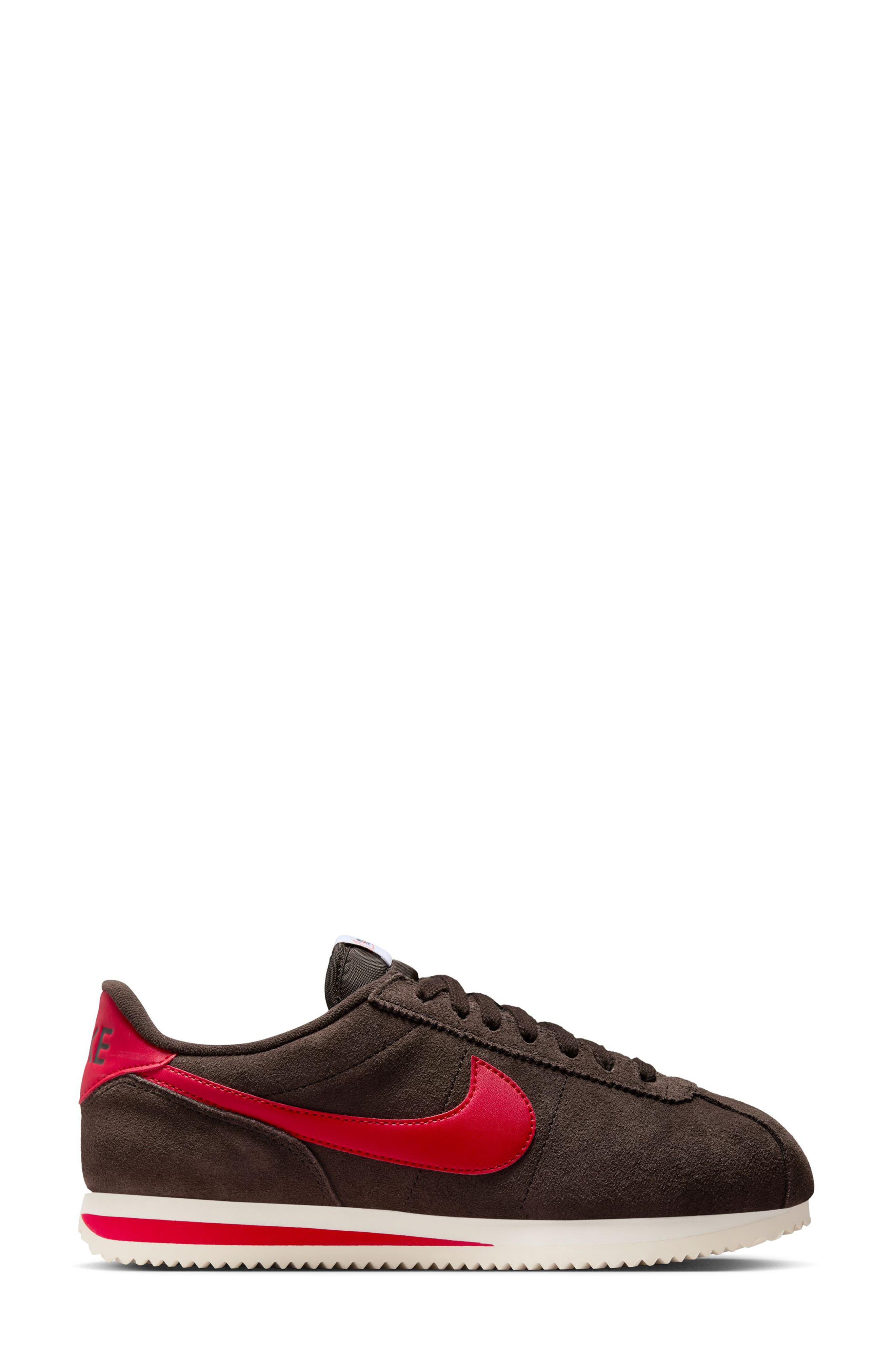 Nike Cortez Suede Sneaker in Velvet Brown/Red/Sail at Nordstrom - 2
