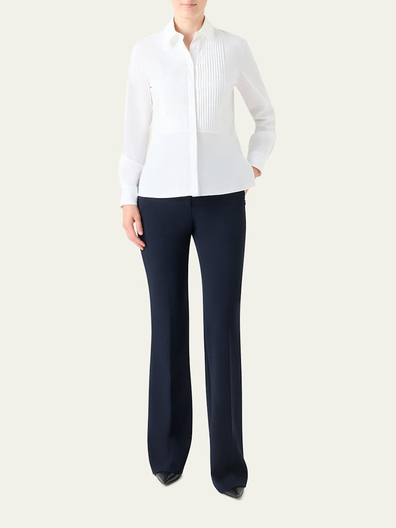 AKRIS Pleated Bib-Front Shirt outlook